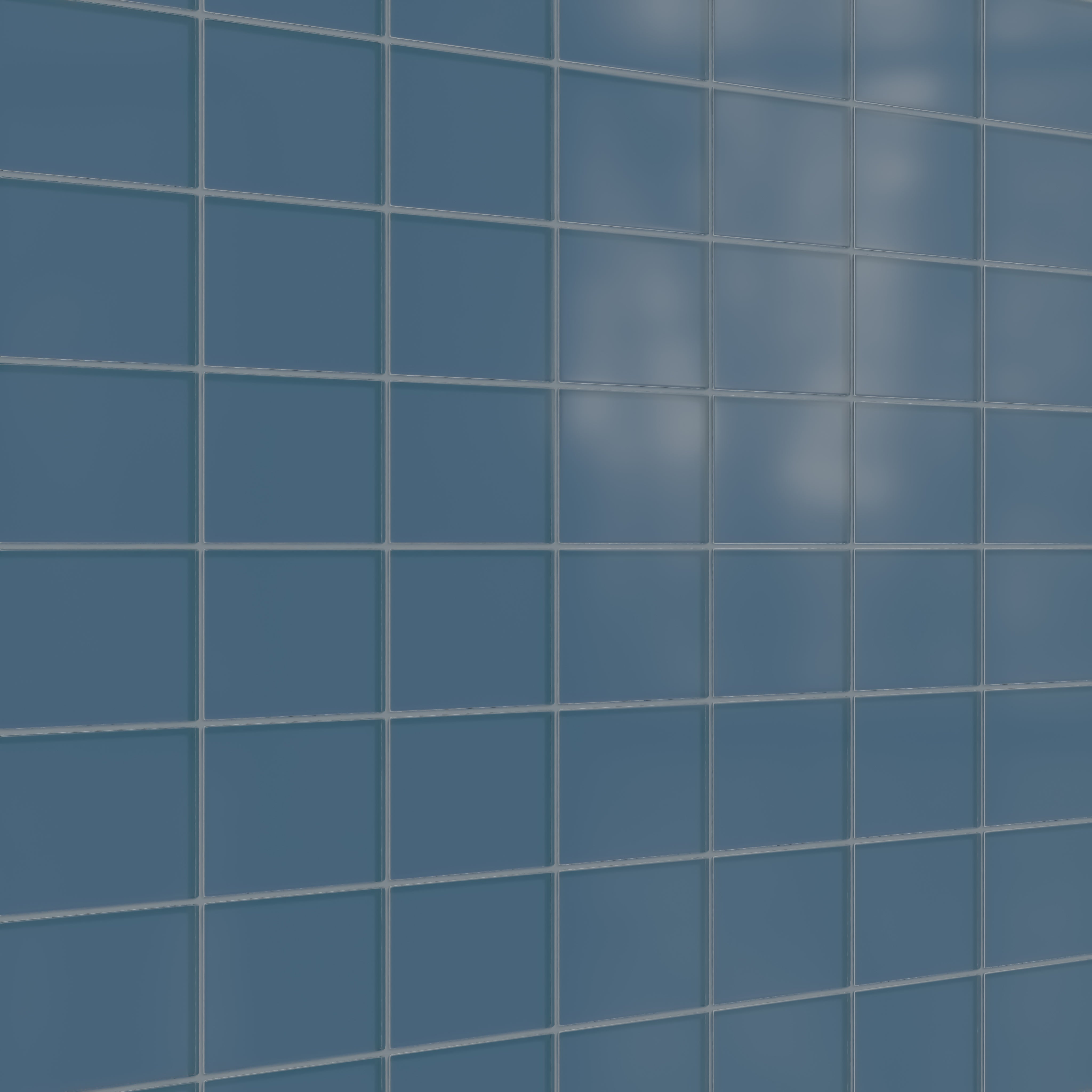 4x6 Glass Tile in Blue Jay Matte
