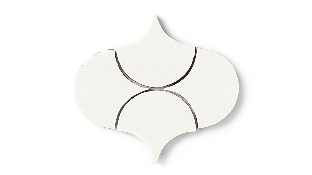 Ogee Drop Original Ceramic Tile in Calcite Matte