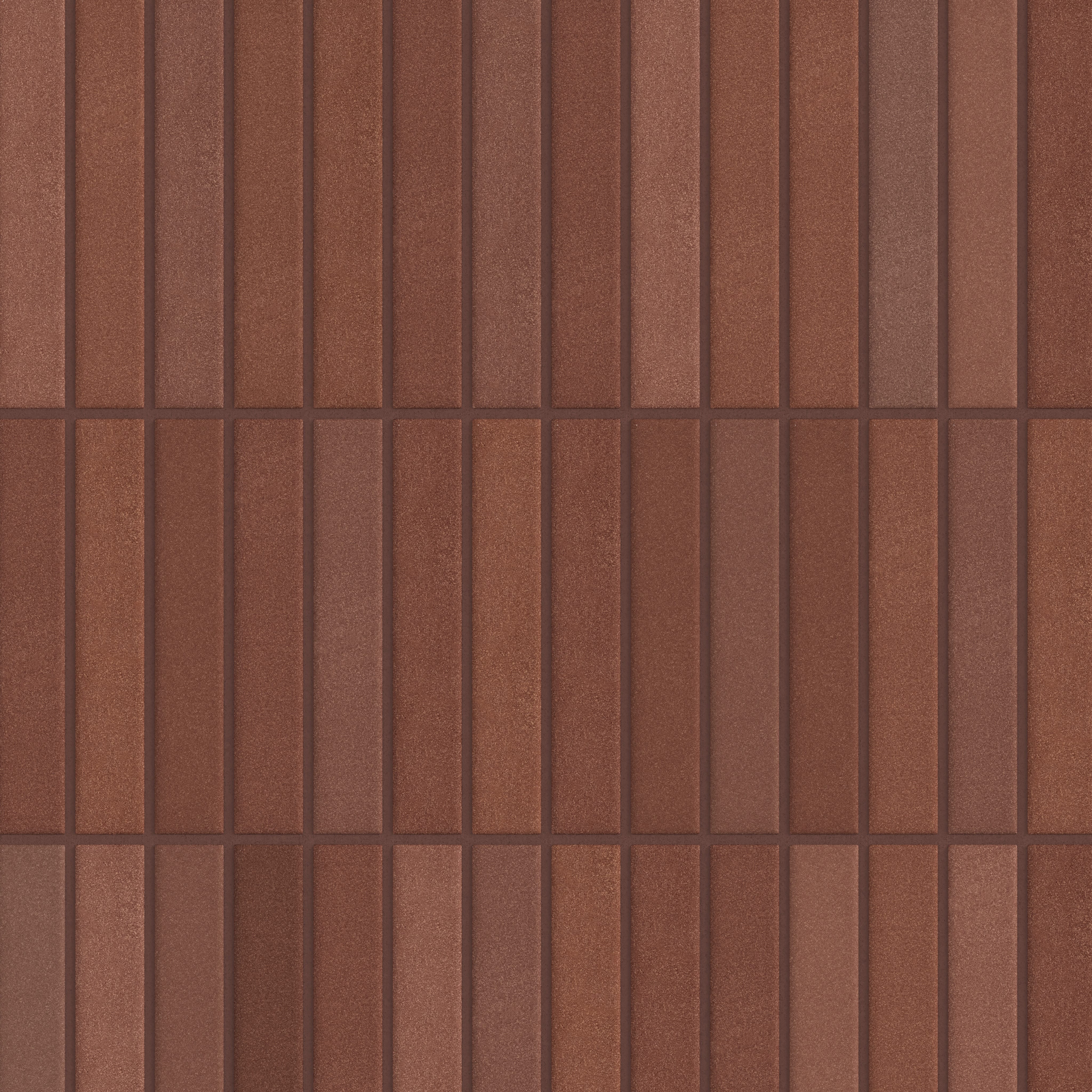 1x6 Straight Set Sheeted Original Ceramic Mosaic Tile in Antique