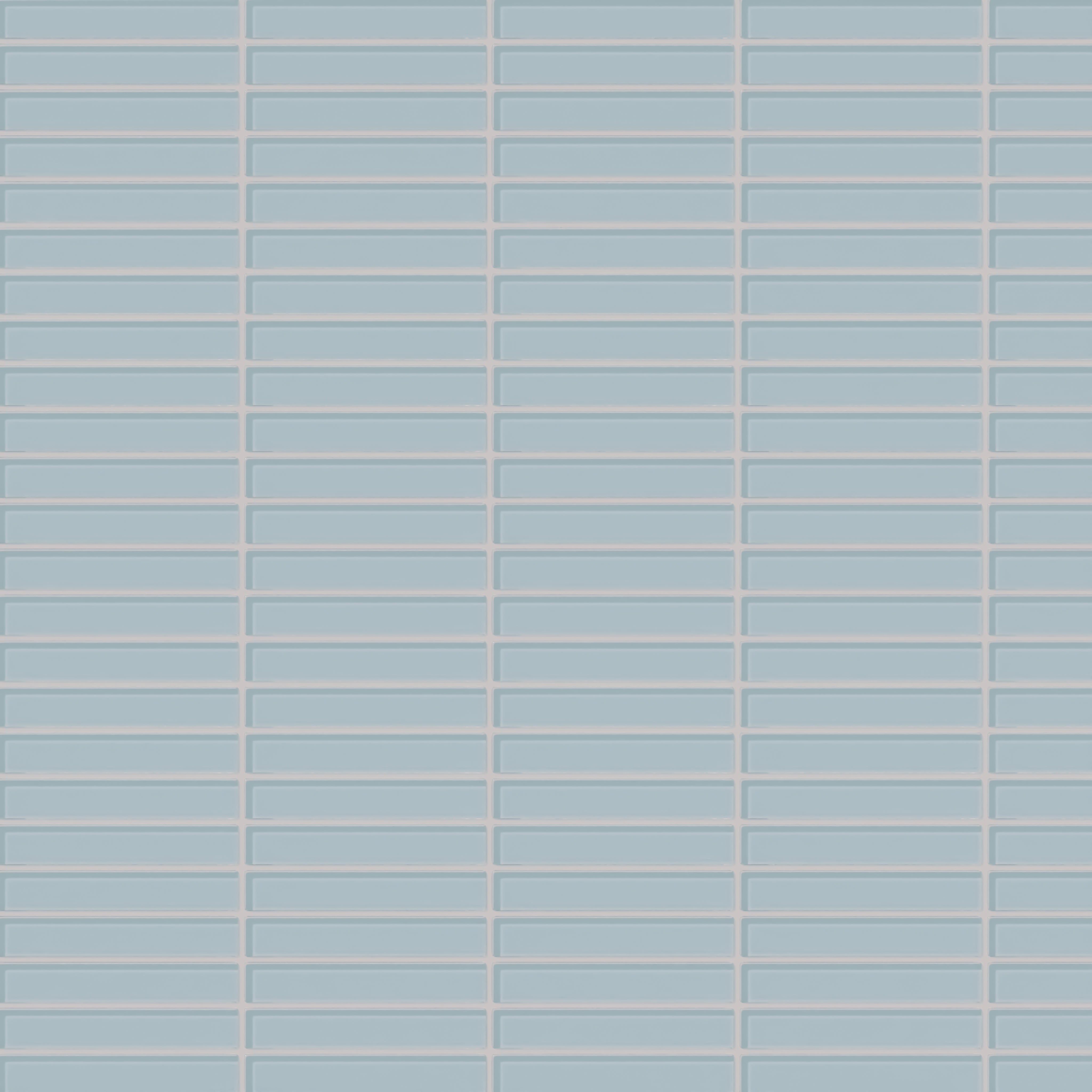 1x6 Straight Set Sheeted Glass Mosaic Tile in Partridge Gloss