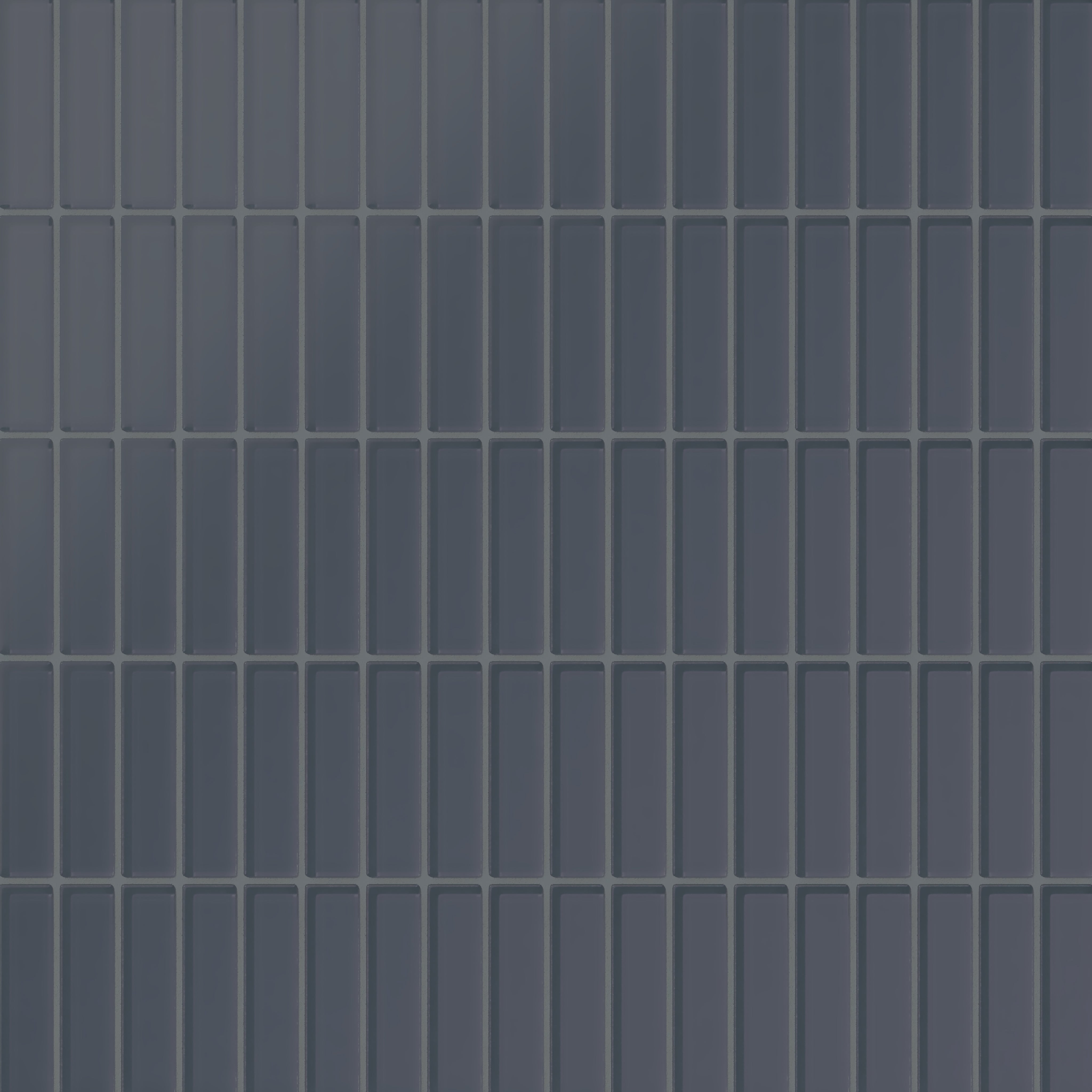 1x4 Straight Set Sheeted Glass Mosaic Tile in Junco Matte