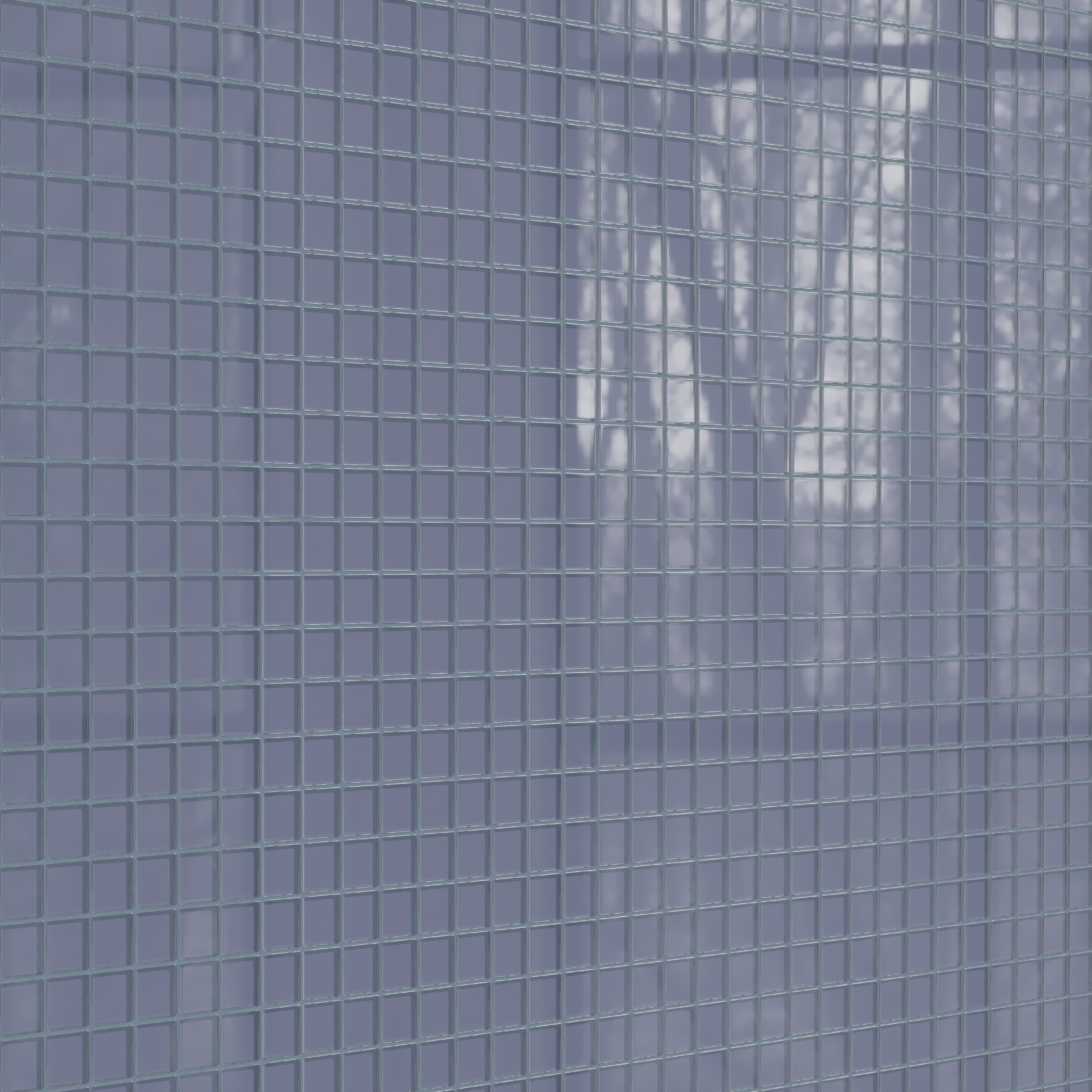 2x2 Straight Set Sheeted Glass Mosaic Tile in Nuthatch Gloss