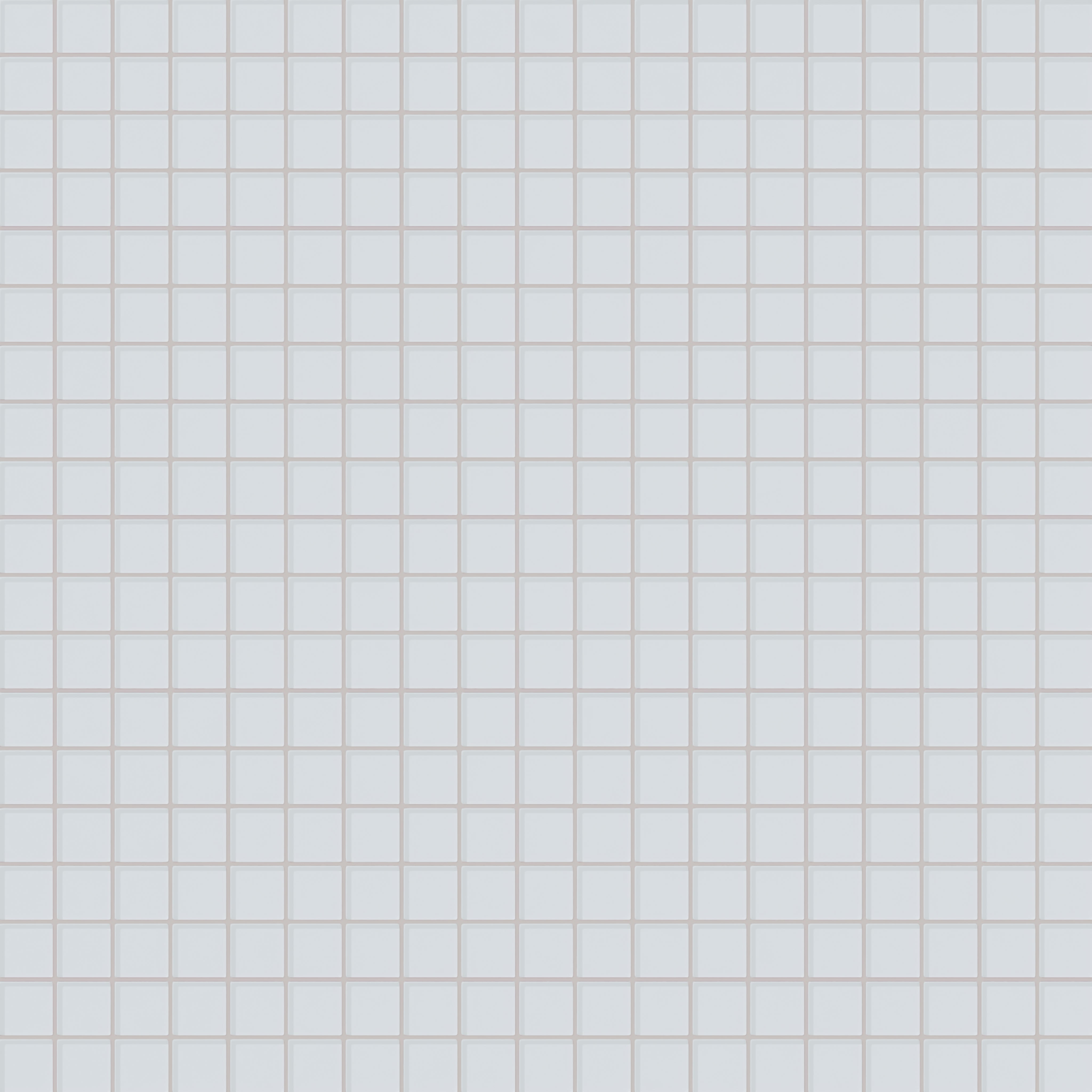 2x2 Straight Set Sheeted Glass Mosaic Tile in Snowy Owl Gloss