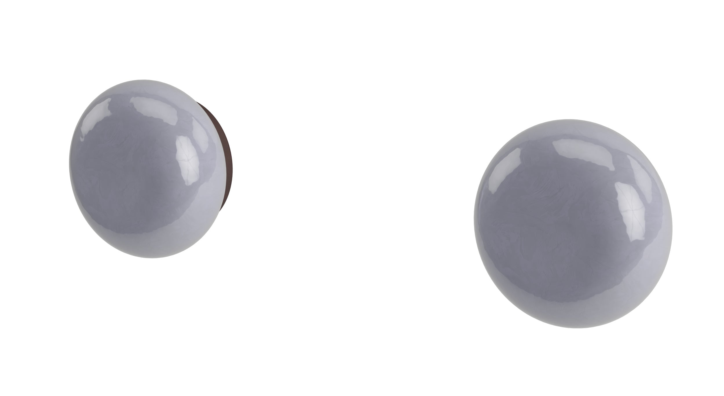 Foundry Two Handle Wall Mount Bath Trim with Pebble Ceramic Knob Handles in Architectural Copper