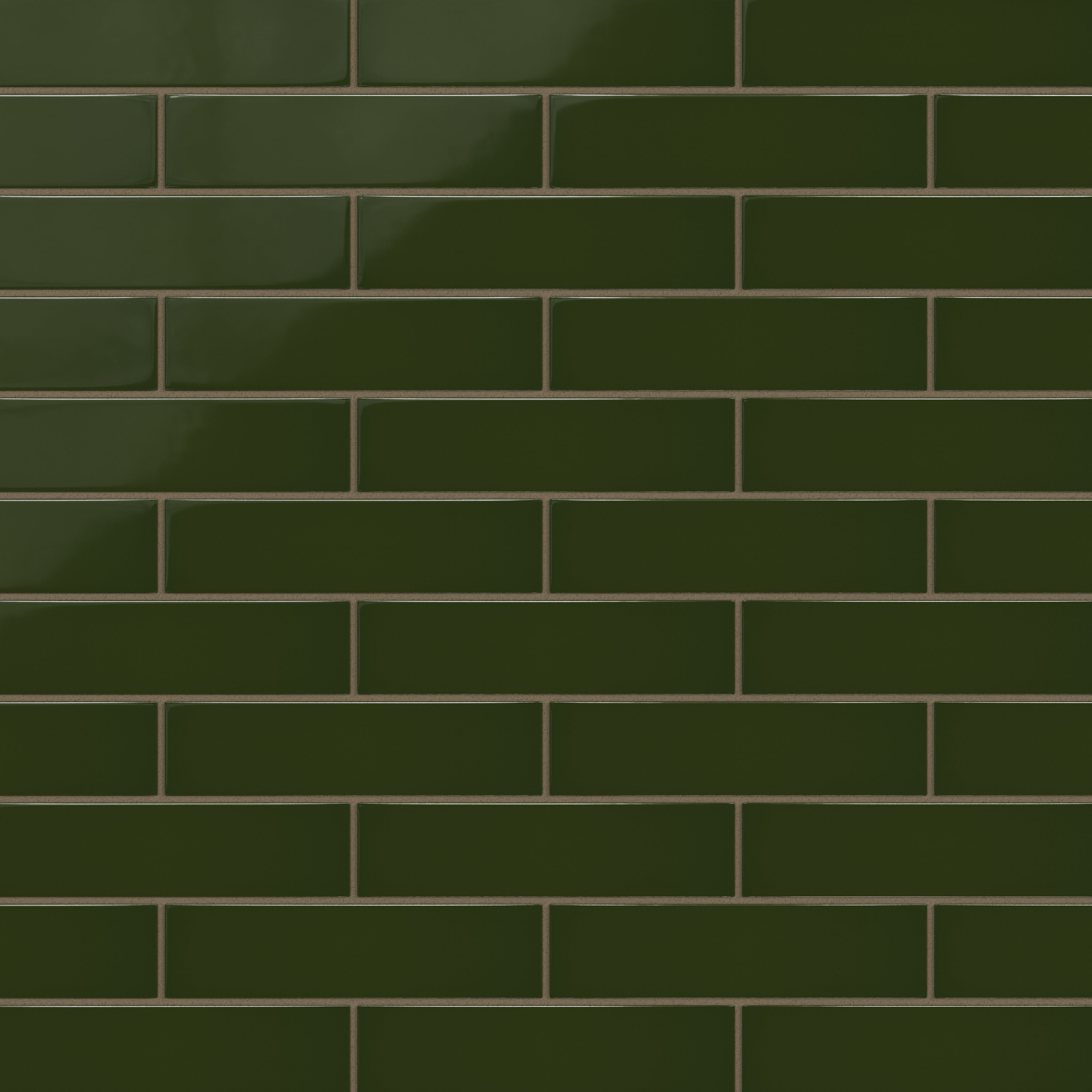 2x8 Natural Press Ceramic Tile in Green Apatite Gloss