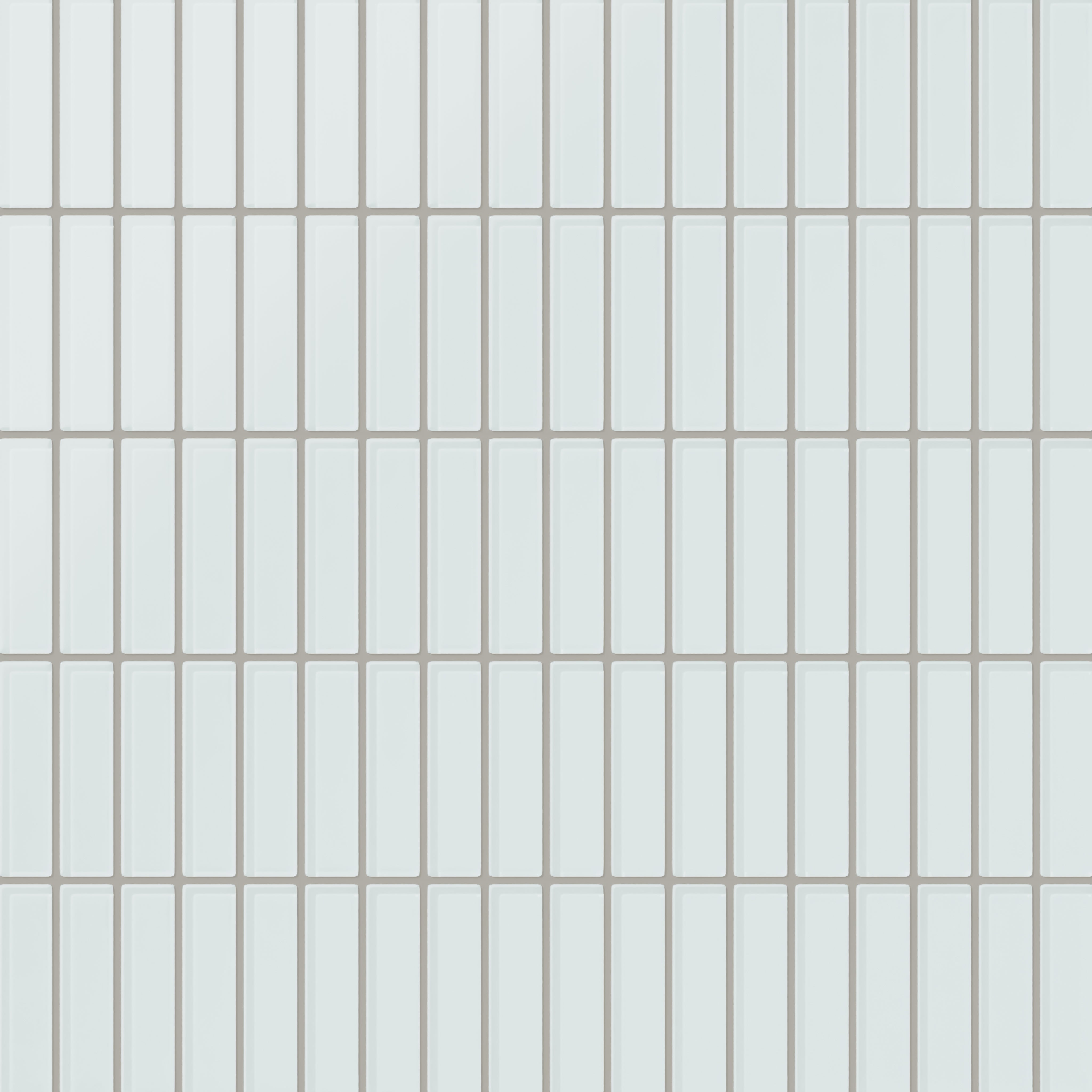 1x4 Straight Set Sheeted Glass Mosaic Tile in Warbler Matte
