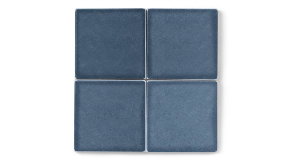 8x8 Original Ceramic Tile in Slate Blue Gloss