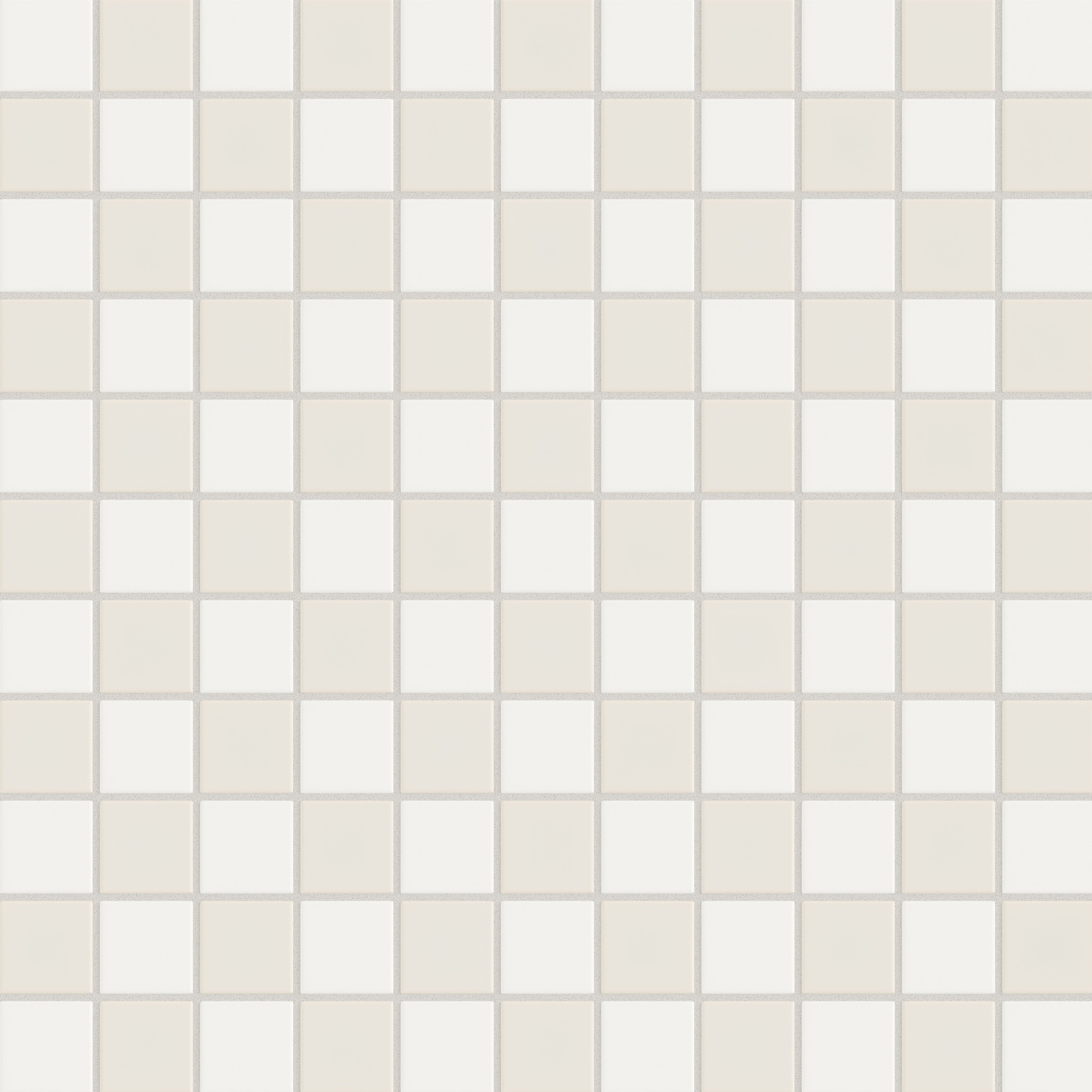 2x2 Checkerboard Original Ceramic Tile in Calcite Matte & Feldspar Matte