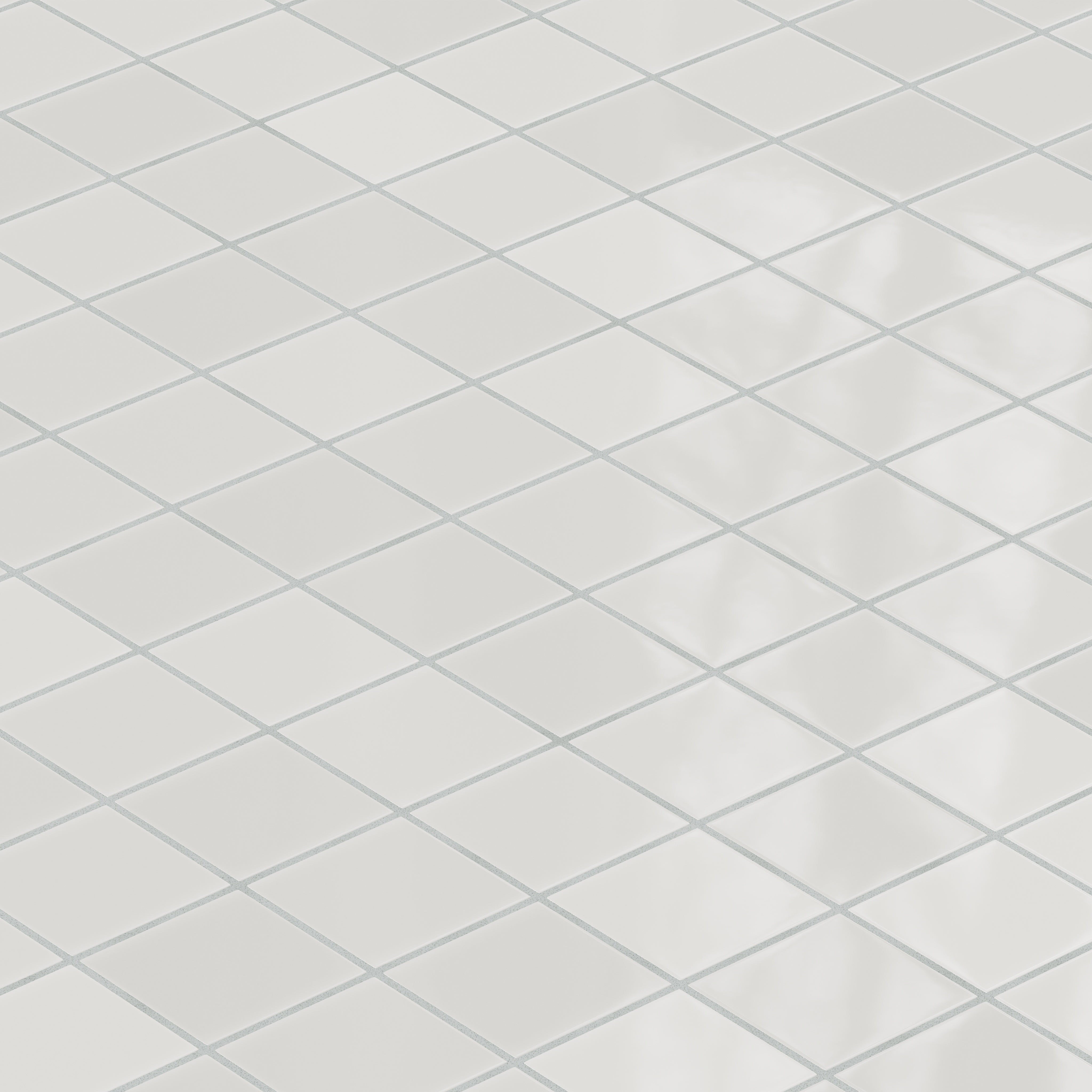 3x3 Straight Set Sheeted Natural Press Ceramic Mosaic Tile in Cloud Cover Gloss