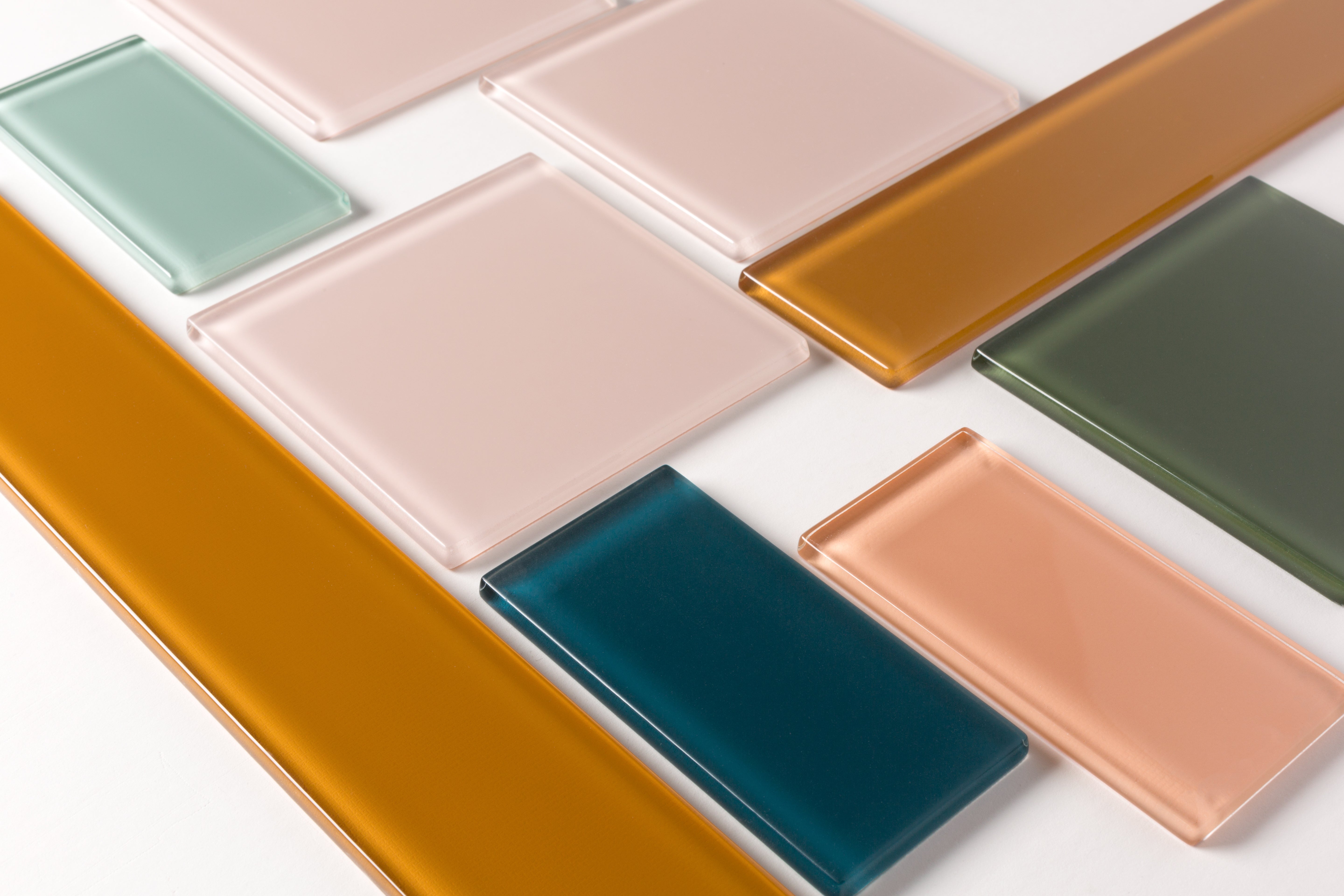 2x6 Glass Tile in Falcon Gloss