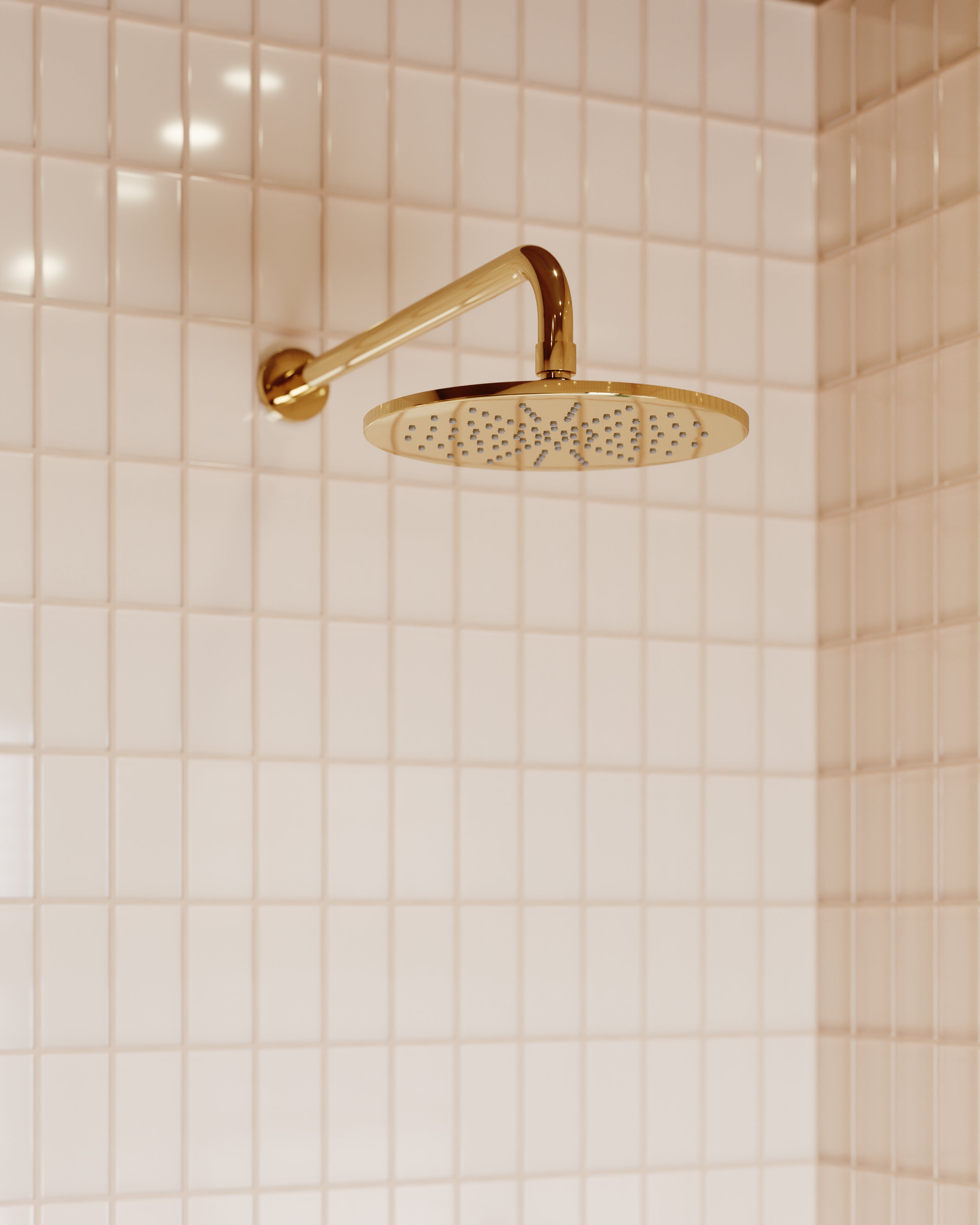 2x4 Straight Set Sheeted Glass Mosaic Tile in Sandpiper Gloss
