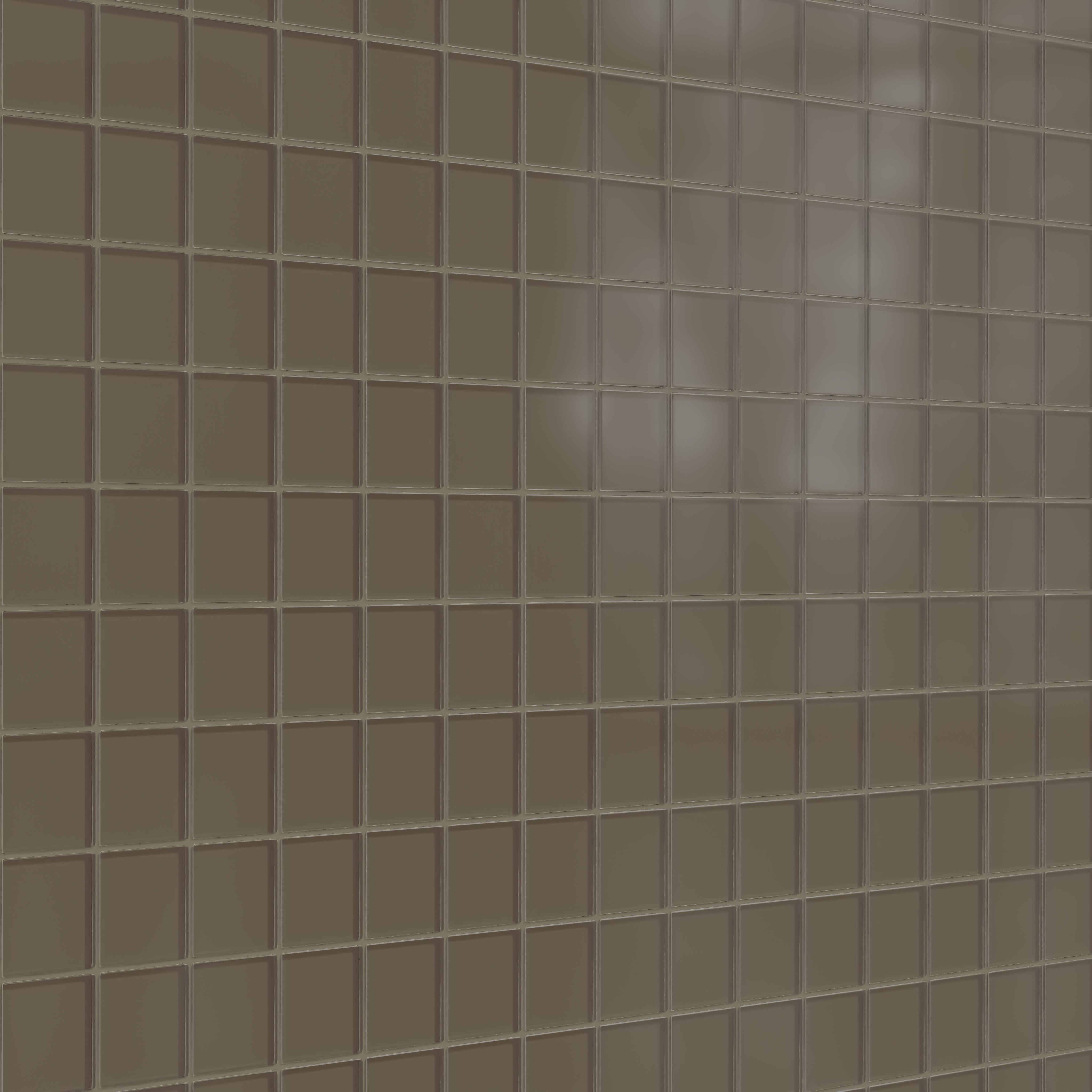 3x3 Straight Set Sheeted Glass Mosaic Tile in Albatross Matte