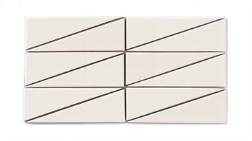 Right Scalene Triangle Original Ceramic Tile in Feldspar Gloss