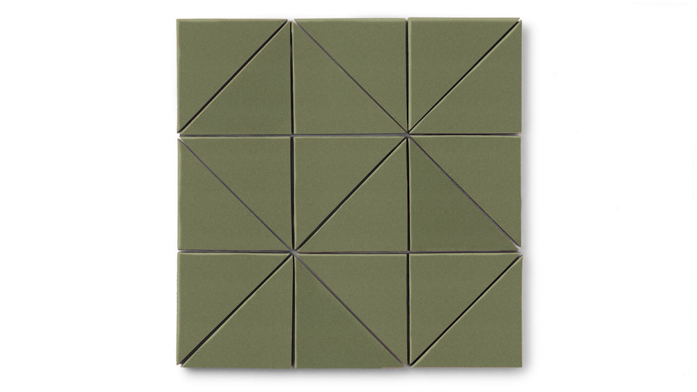 4" Triangle Original Ceramic Tile in Peabody Gloss