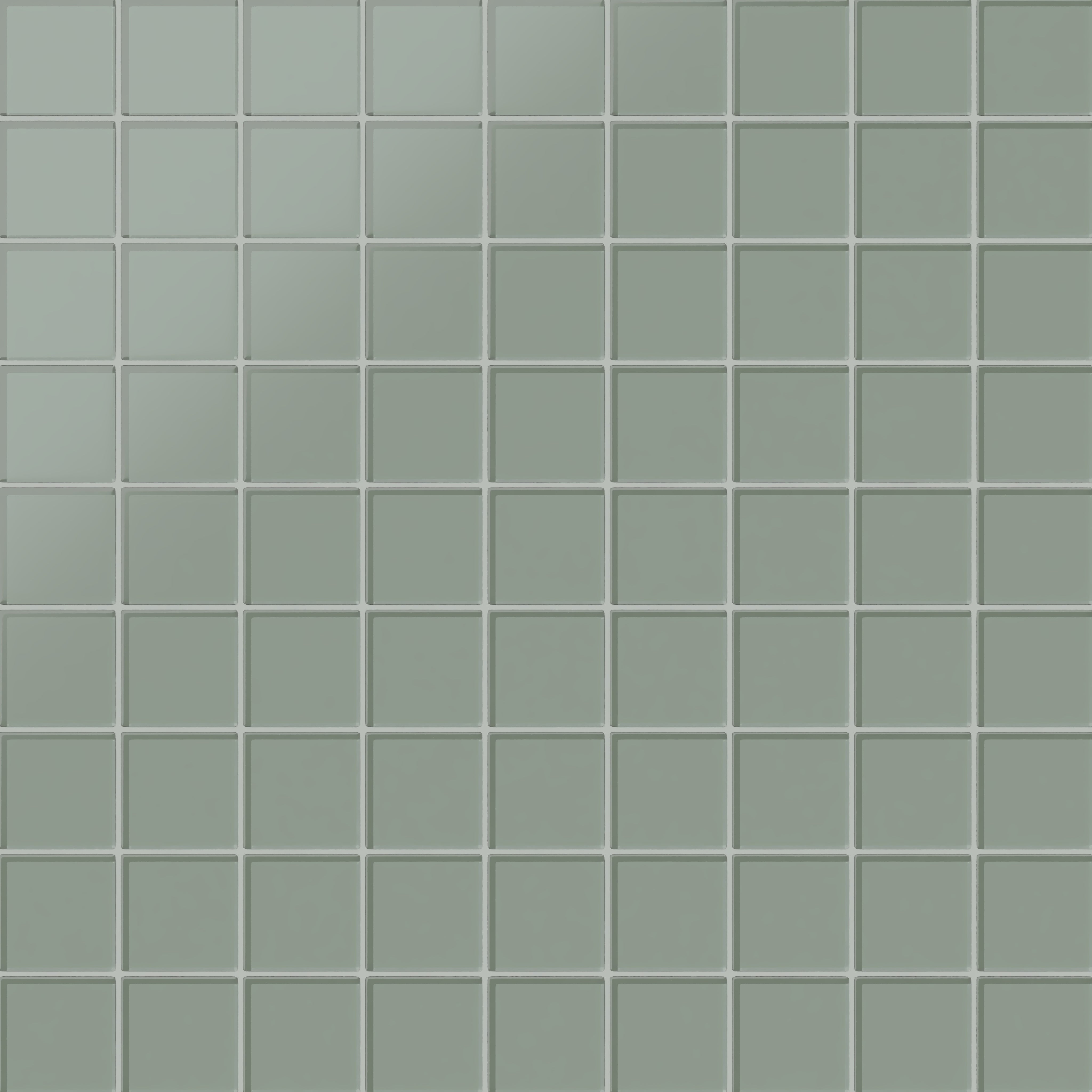 3x3 Straight Set Sheeted Glass Mosaic Tile in Hummingbird Matte