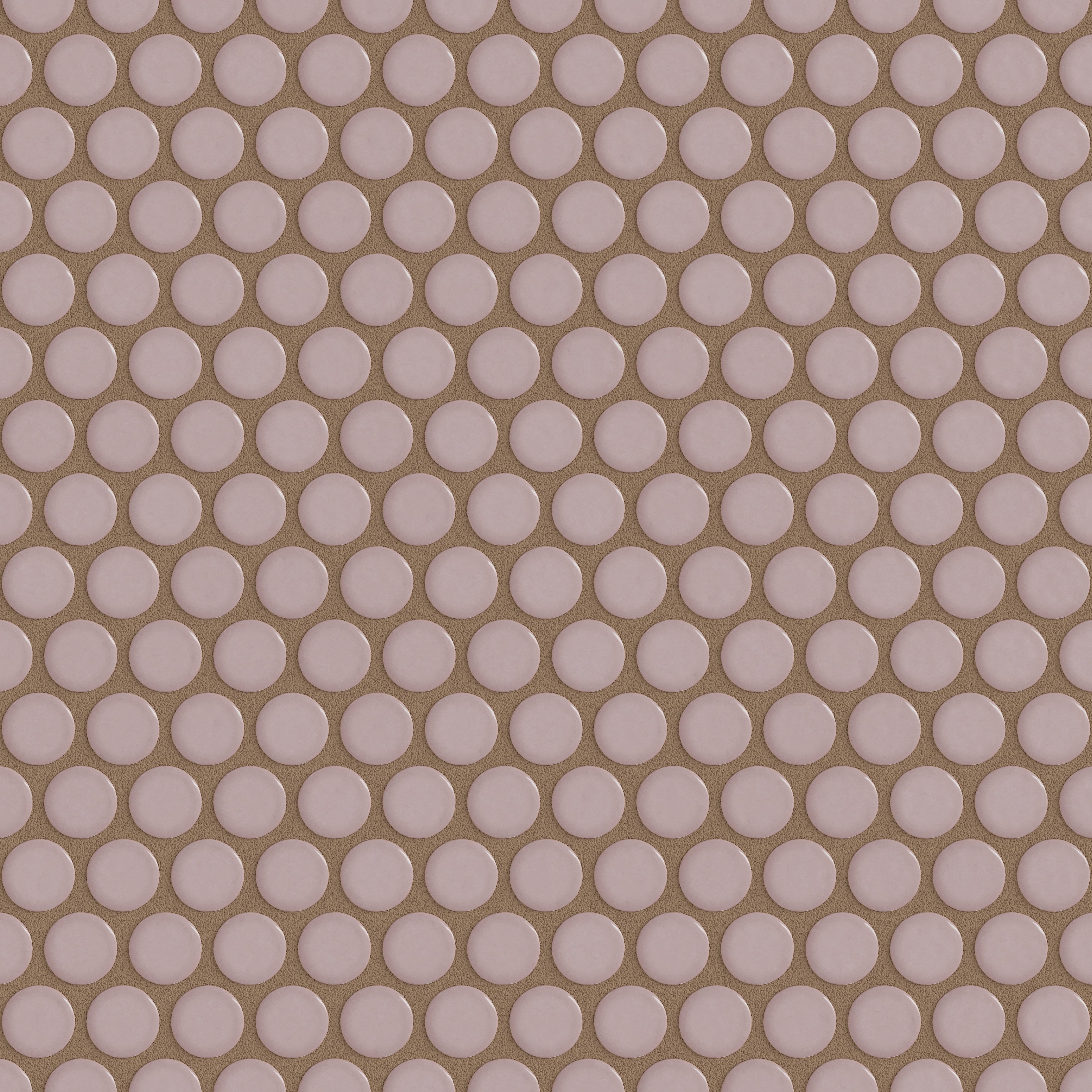 Penny Round Sheeted Original Ceramic Mosaic Tile in Painted Sky Gloss