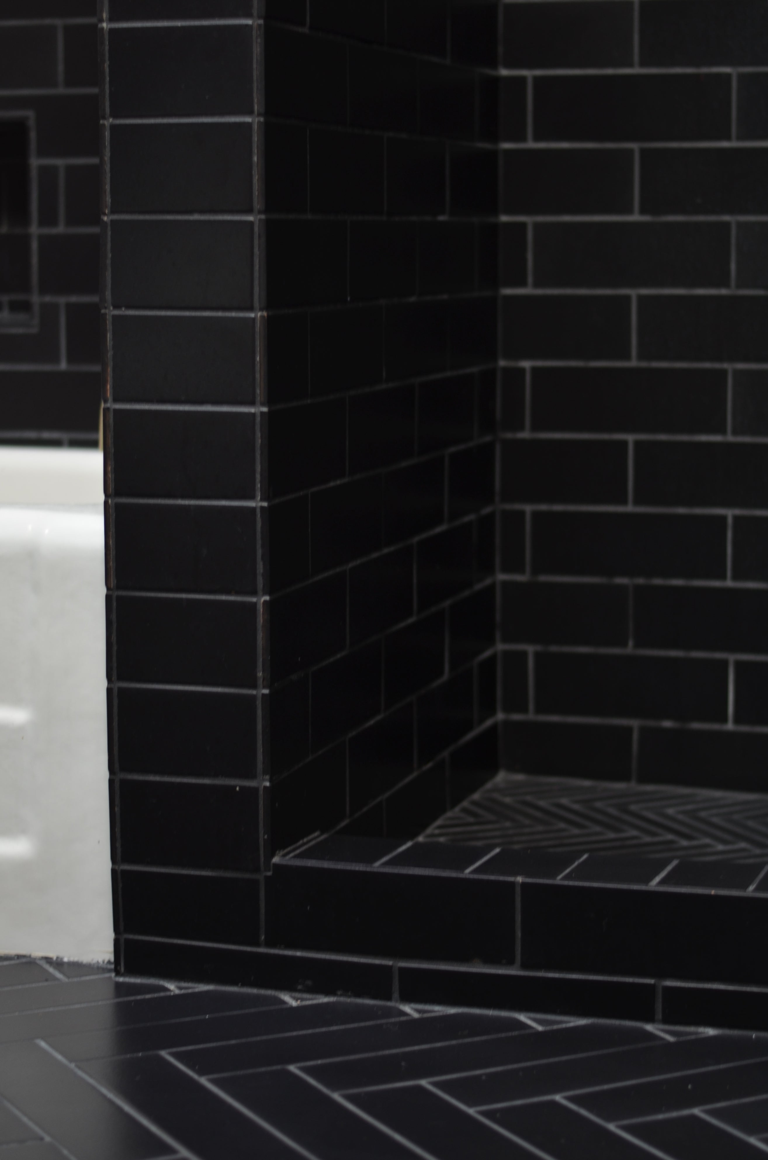 3x12 Original Ceramic Tile in Raven Matte