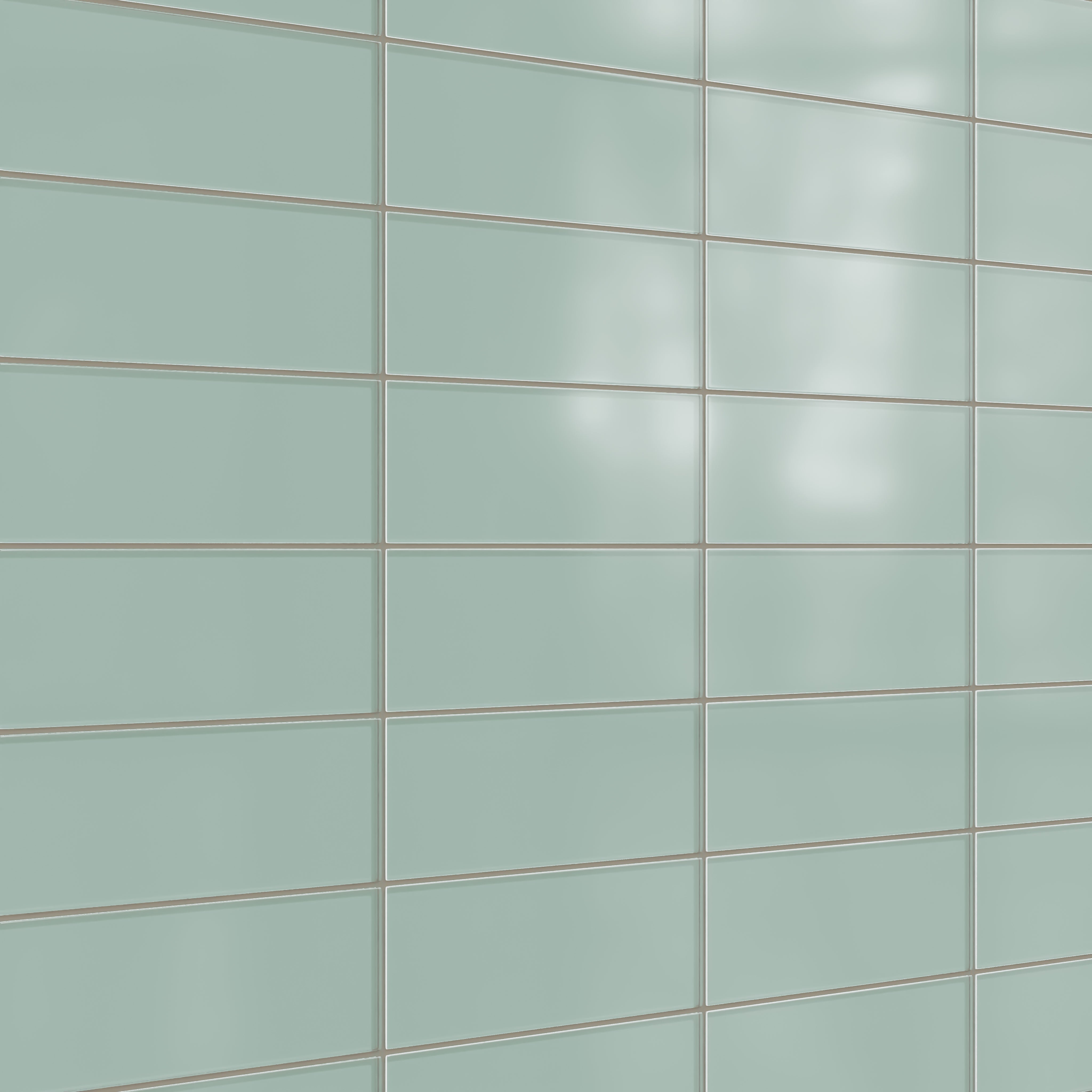 4x12 Glass Tile in Kingfisher Matte