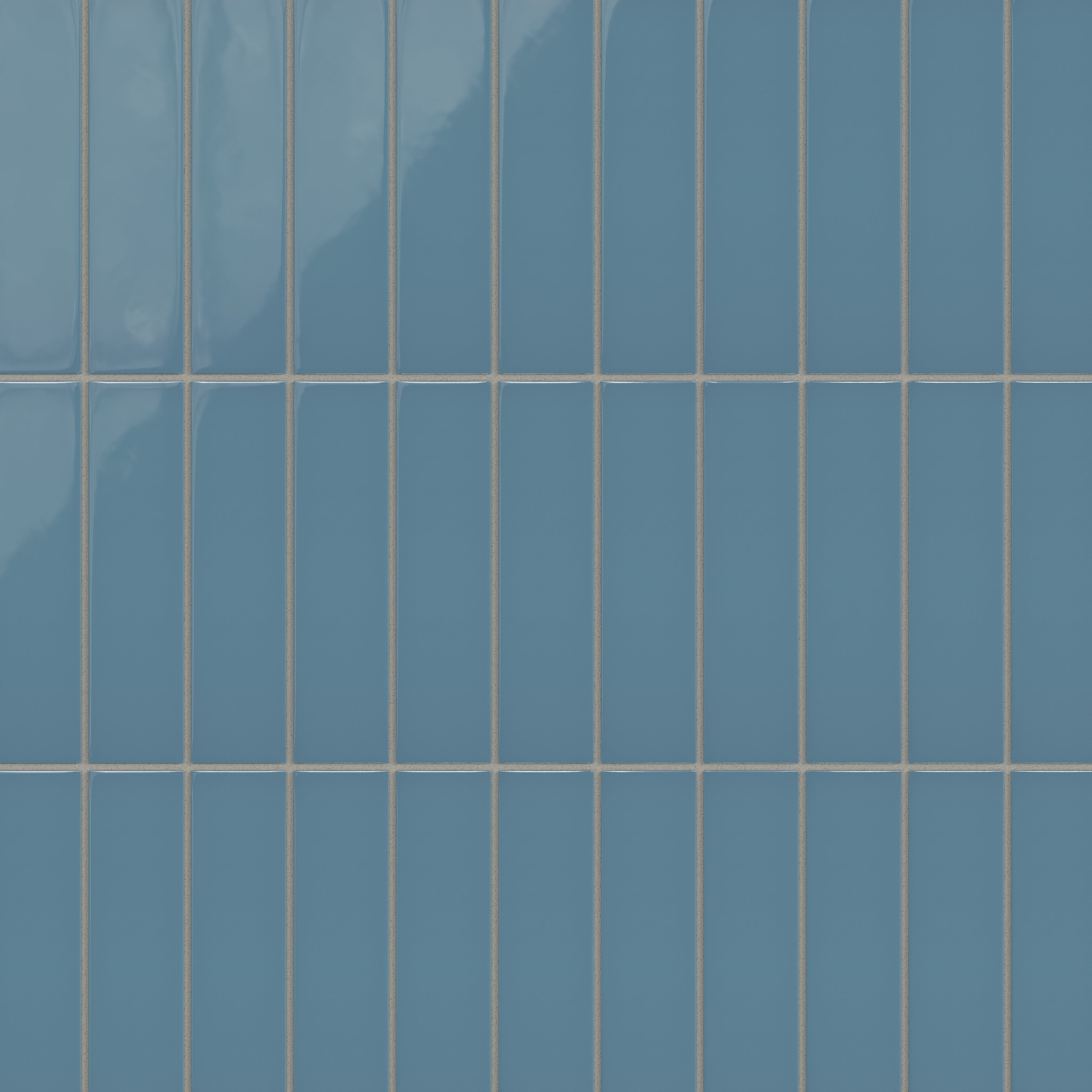 2x8 Natural Press Ceramic Tile in Azurite Gloss