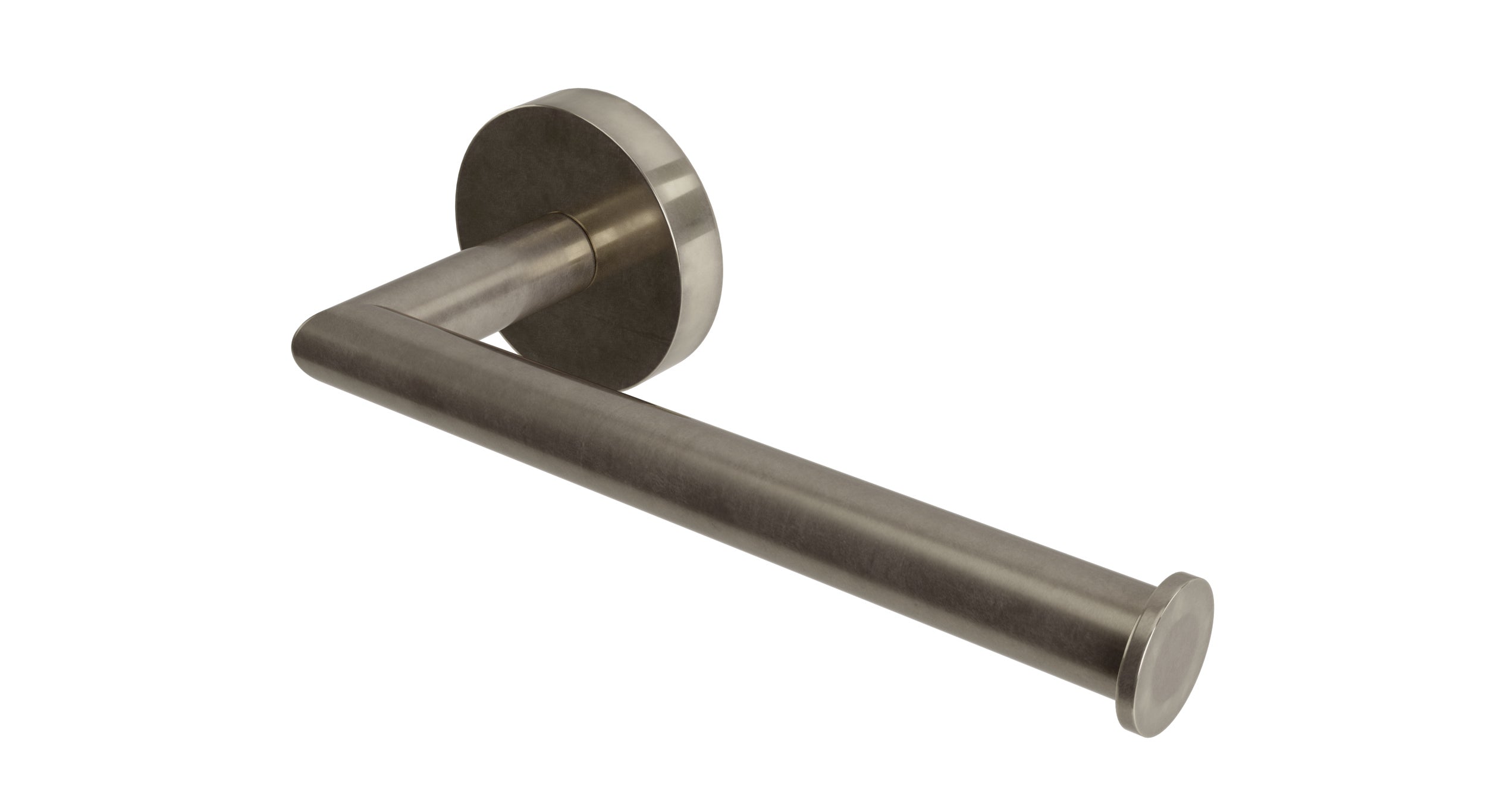Contour Single Post Paper Holder in French Nickel