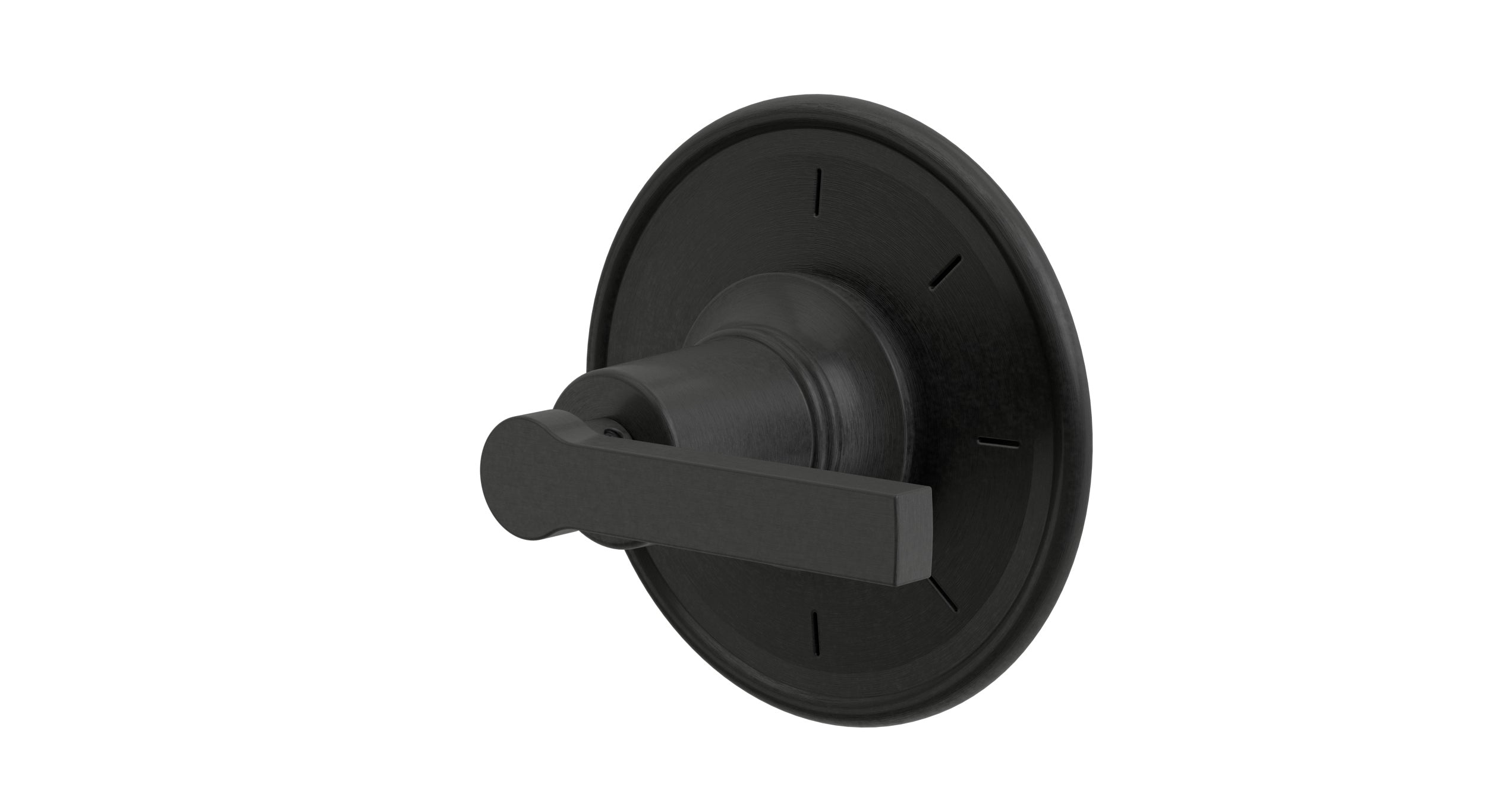 Emerson One Handle Wall Mount Shower Trim with Classic Lever Handle in Blackened Nickel