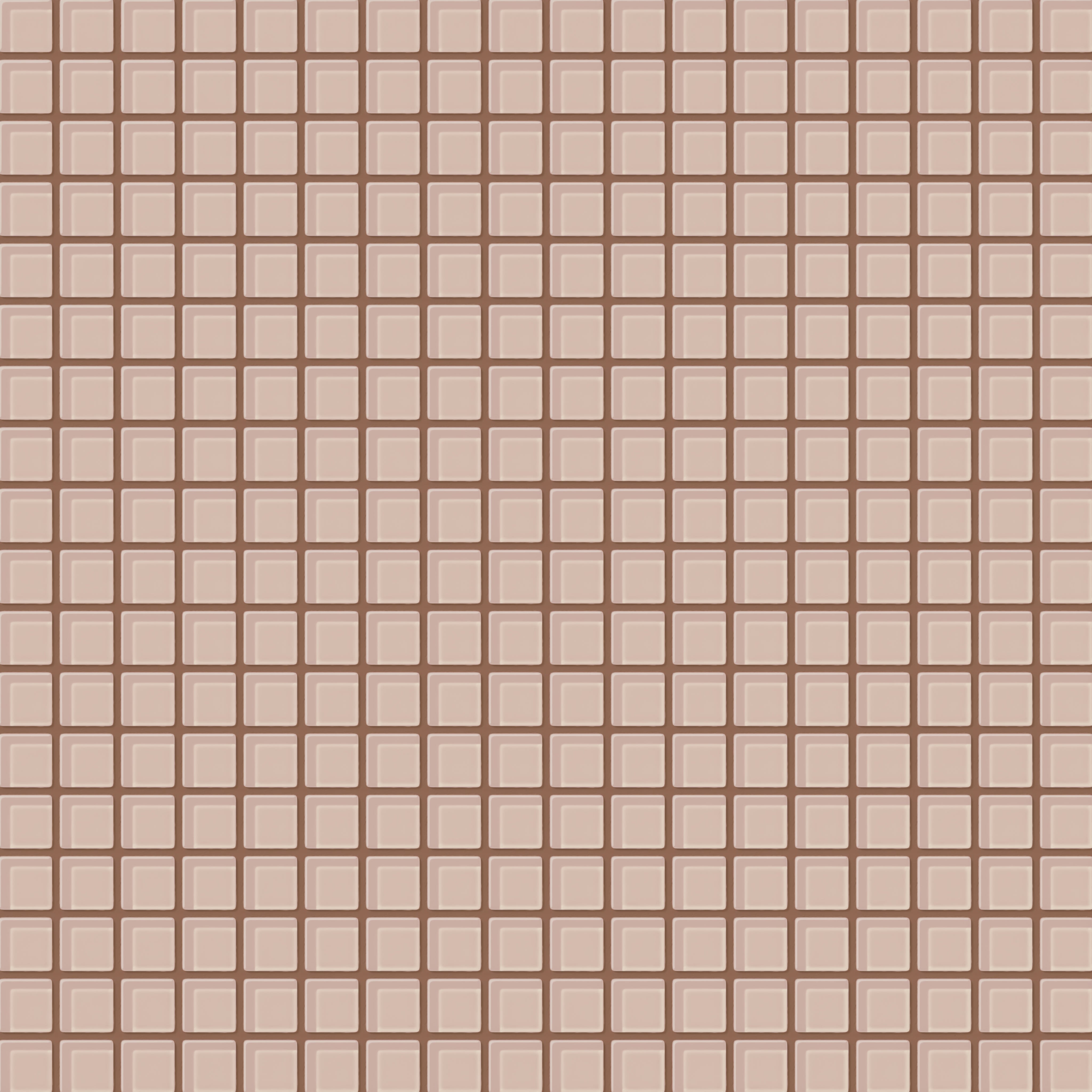 1x1 Straight Set Sheeted Glass Mosaic Tile in Rosy Finch Gloss