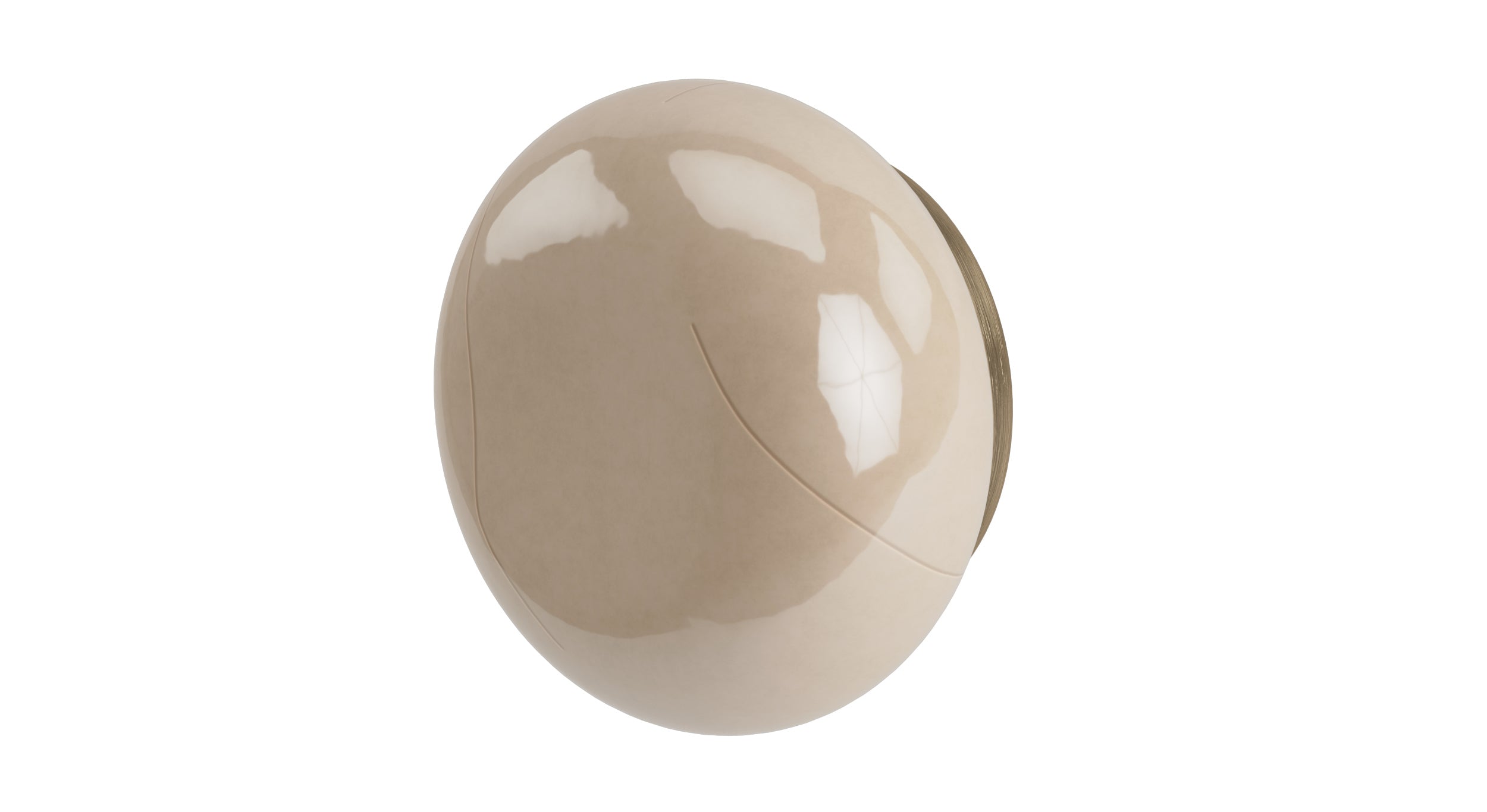 Foundry One Handle Wall Mount Diverter/Volume Control Shower Trim with Pebble Ceramic Knob Handle in Antique Brass