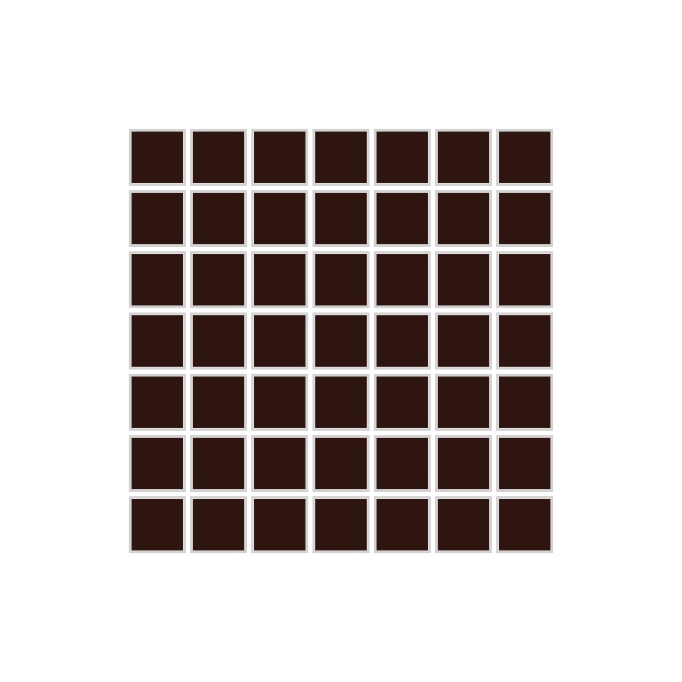 1x1 Straight Set Sheeted Original Ceramic Mosaic Tile in Tiger's Eye