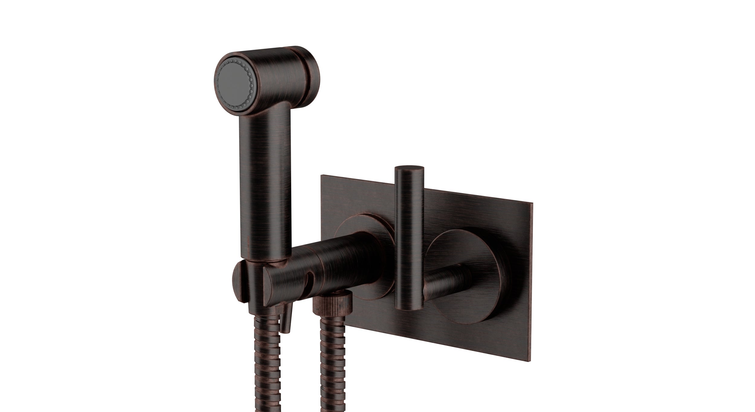 Contour One Handle Wall Mount Bidet Trim with Soft Lever Handle in Antique Bronze