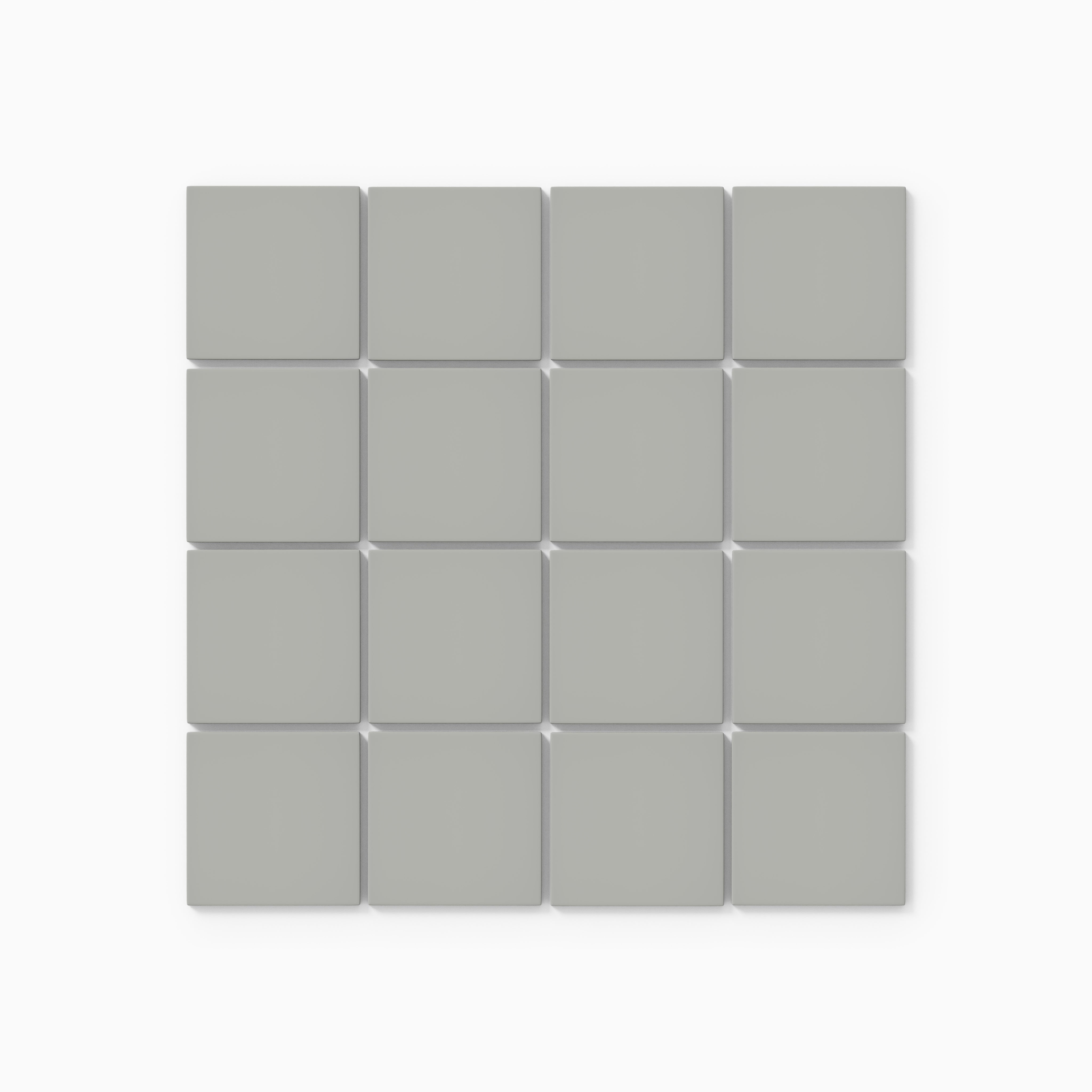 3x3 Straight Set Sheeted Natural Press Ceramic Mosaic Tile in Puget Sound Matte