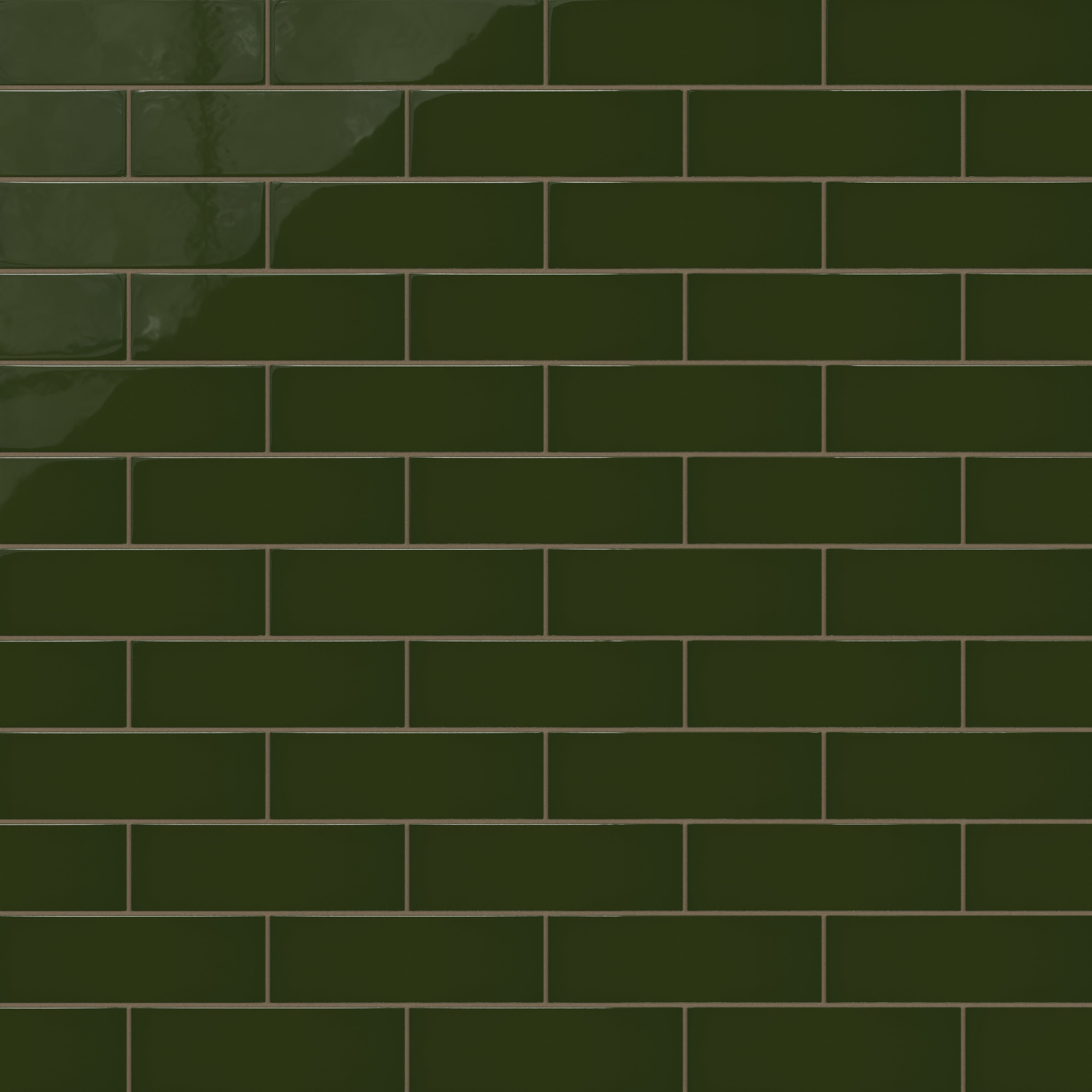 3x9 Natural Press Ceramic Tile in Green Apatite Gloss