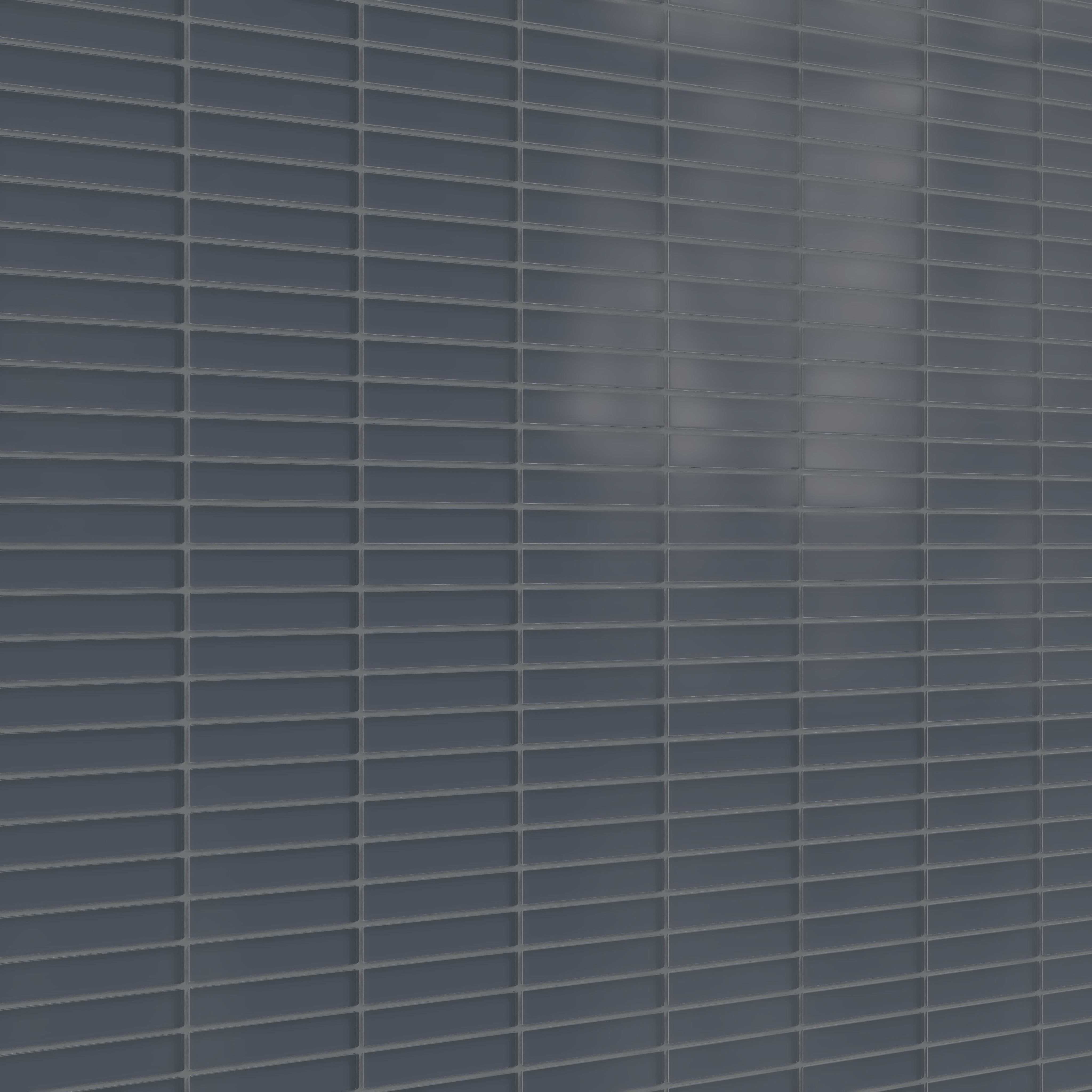 1x6 Straight Set Sheeted Glass Mosaic Tile in Junco Matte