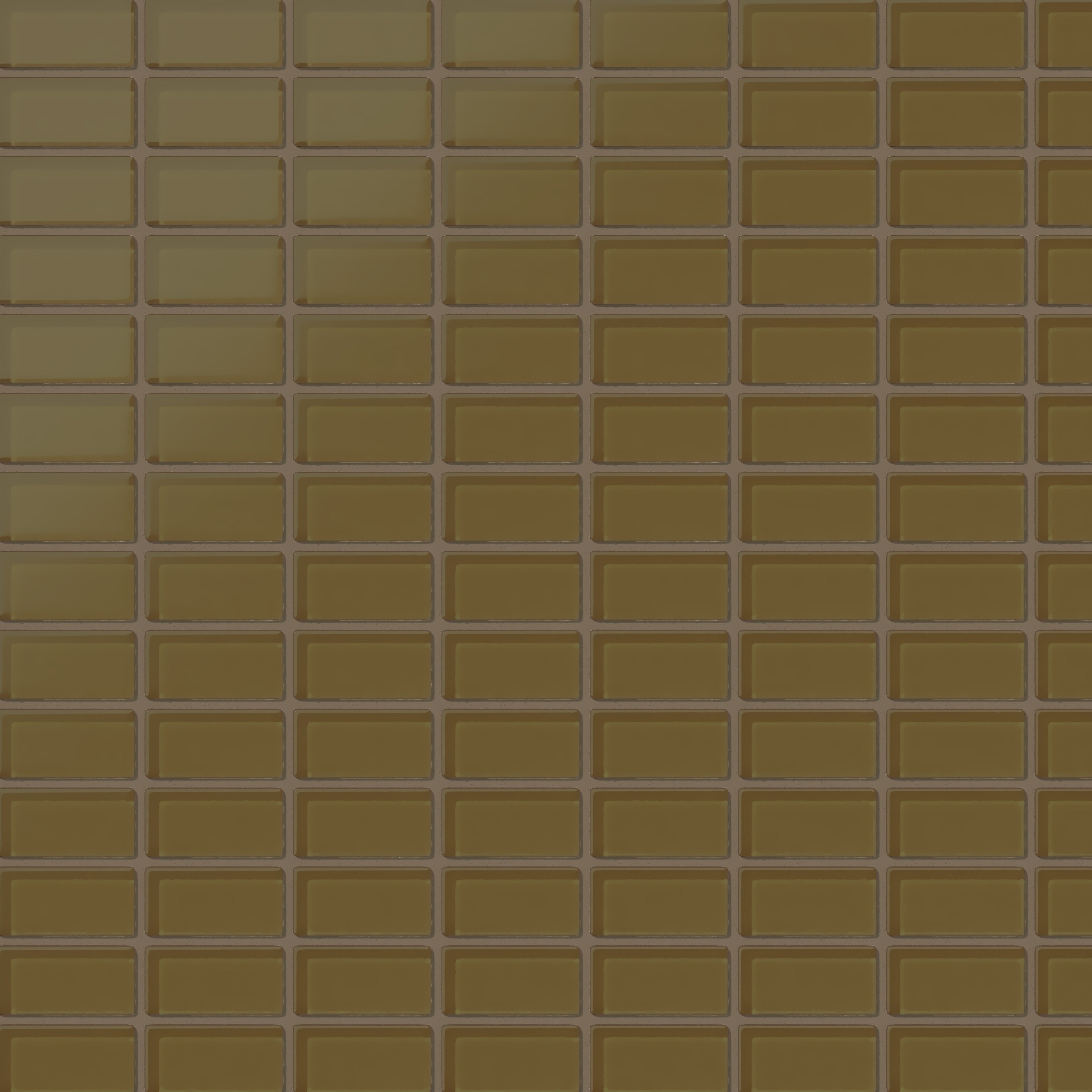 1x2 Straight Set Sheeted Glass Mosaic Tile in Merlin Matte