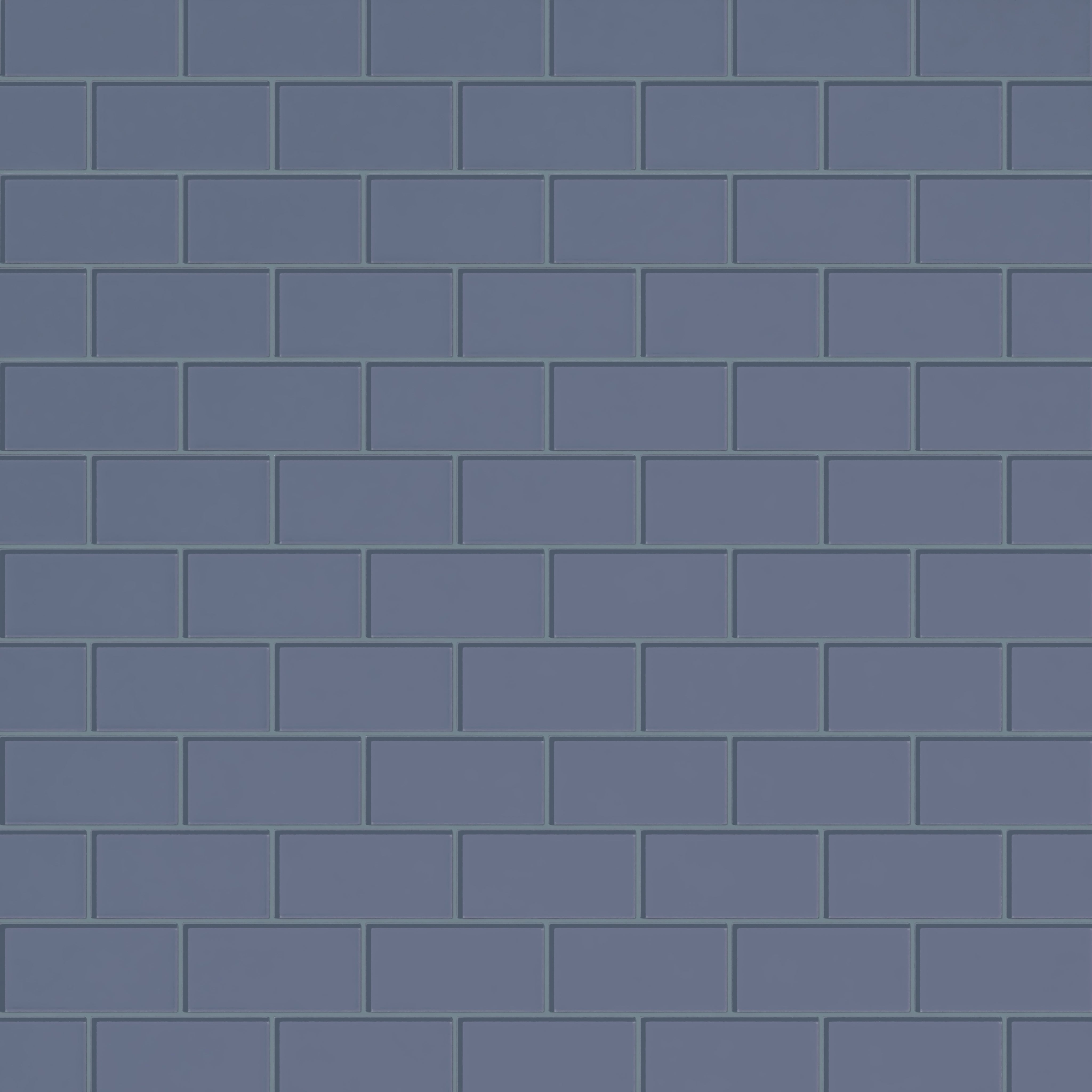 3x6 Glass Tile in Nuthatch Gloss