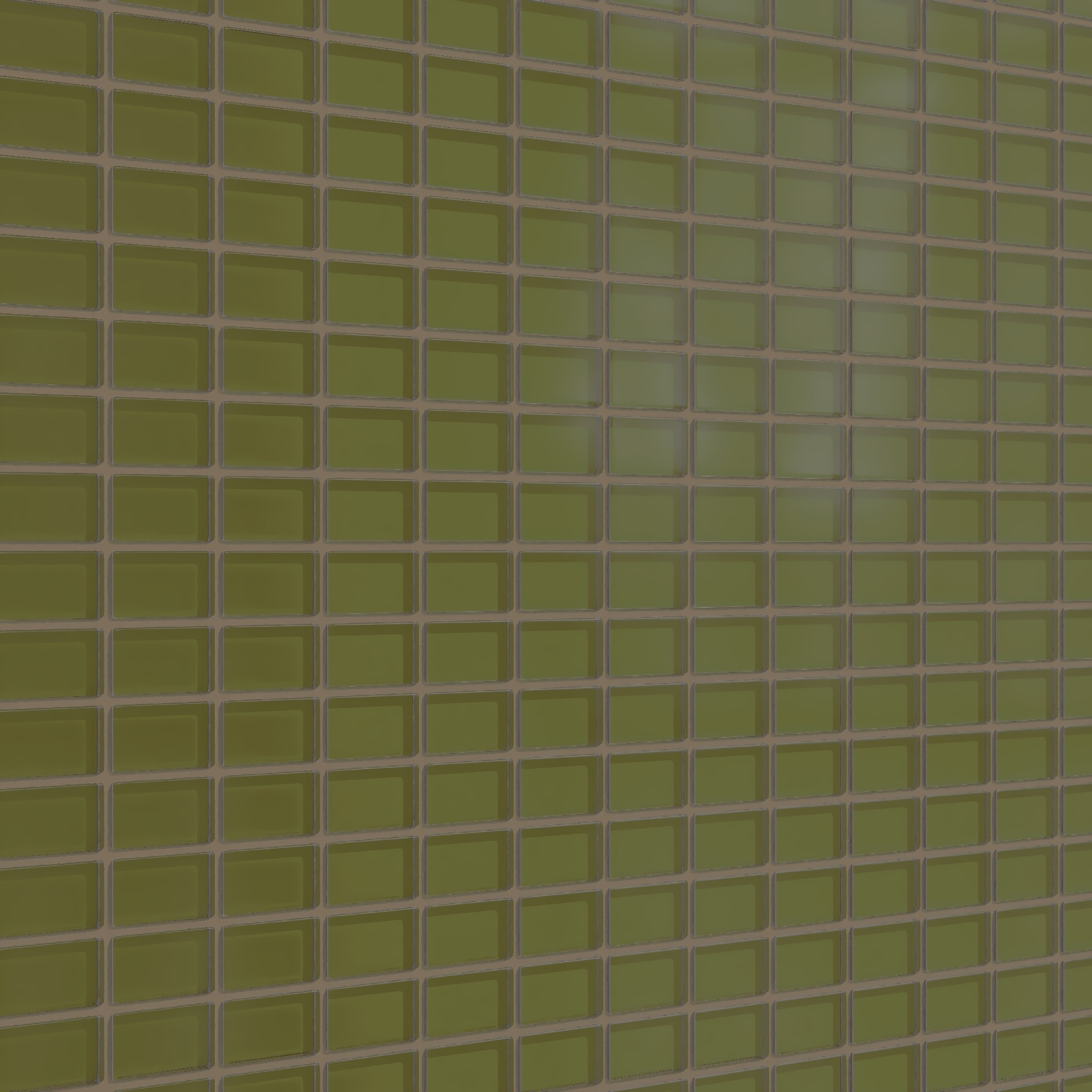 1x2 Straight Set Sheeted Glass Mosaic Tile in Cormorant Matte