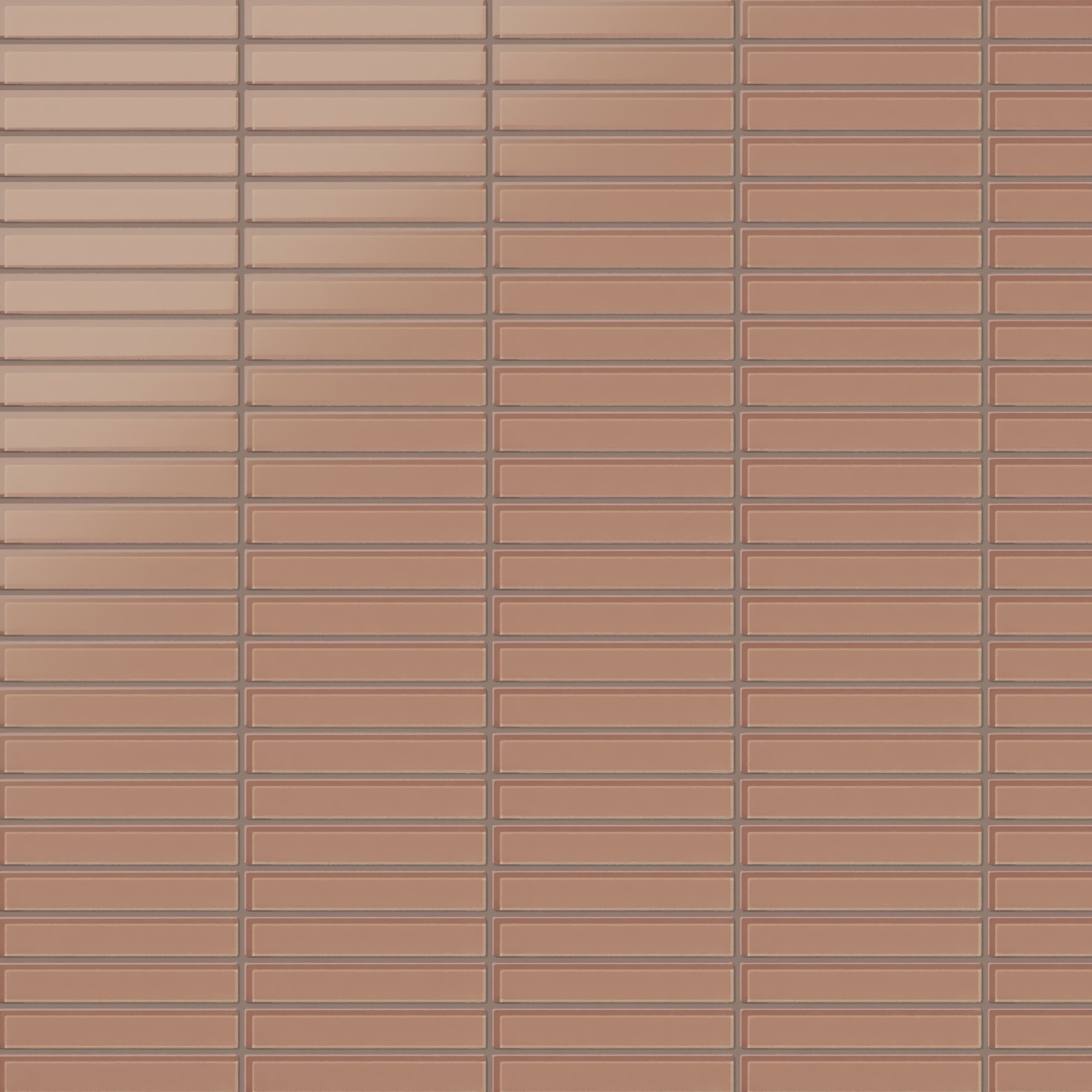 1x6 Straight Set Sheeted Glass Mosaic Tile in Sora Matte