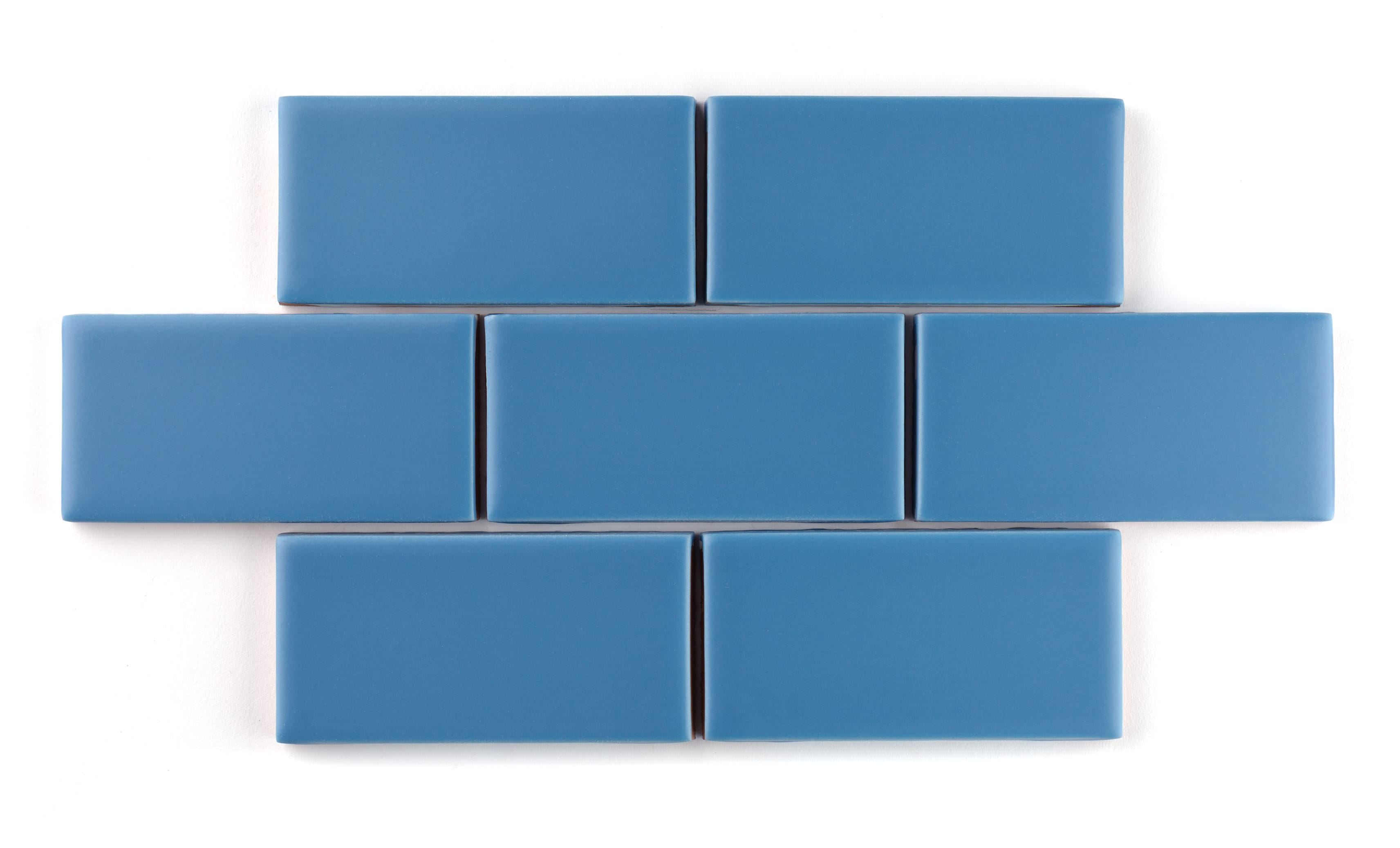 Star & Cross Original Ceramic Tile in Aegean Sea Matte