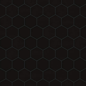 4" Hexagon Original Ceramic Tile in Raven Matte