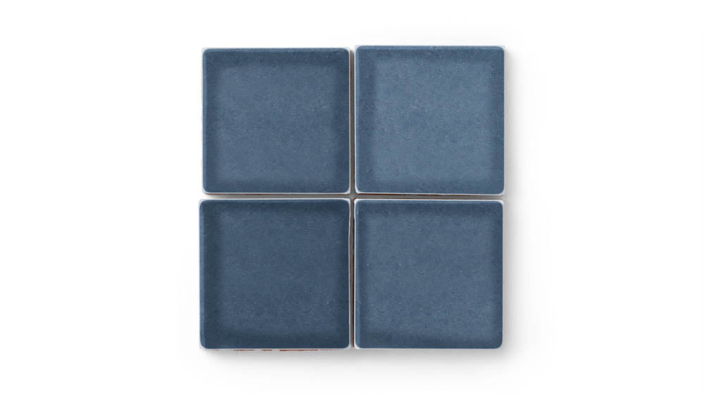 4x4 Original Ceramic Tile in Slate Blue Gloss