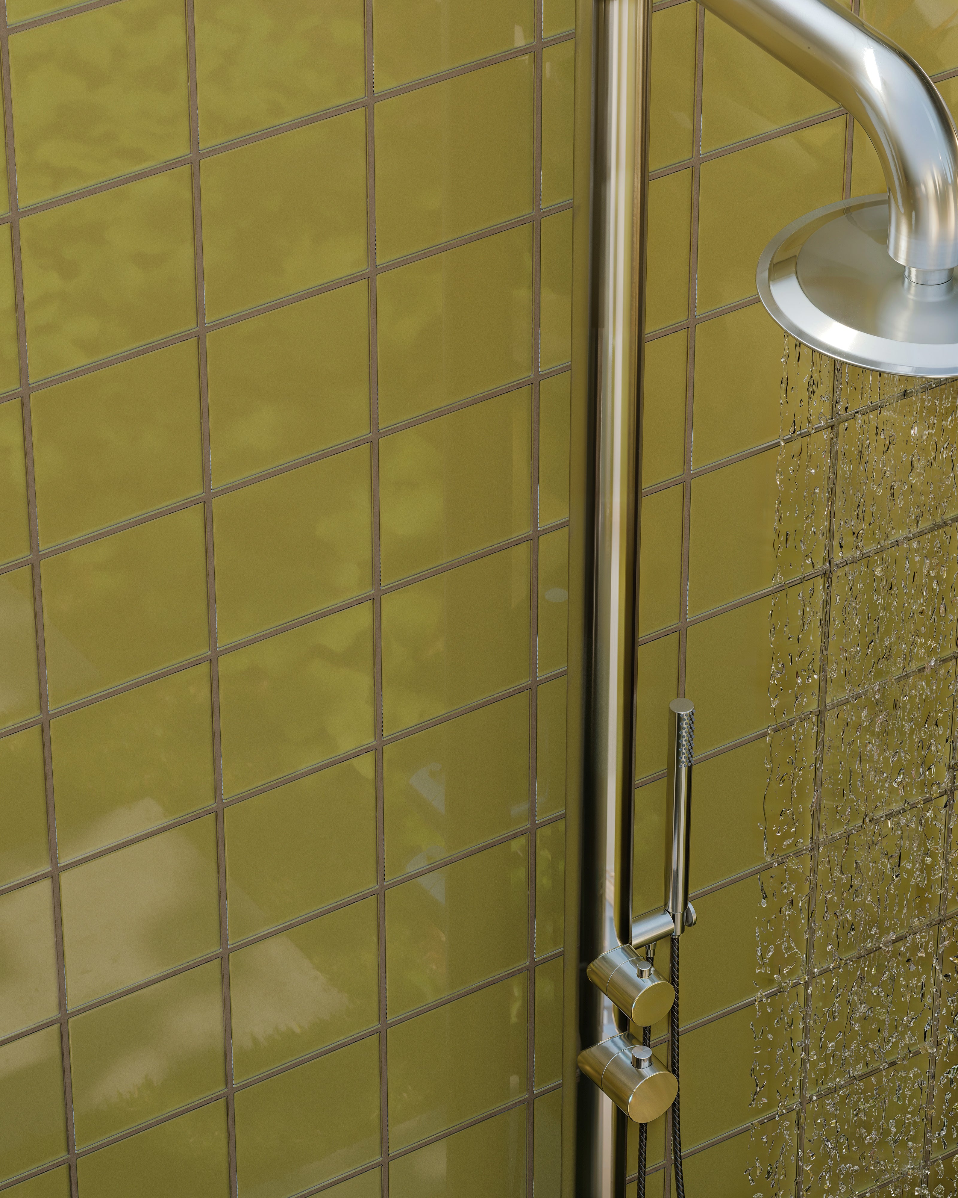 6x6 Glass Tile in Pine Siskin Gloss