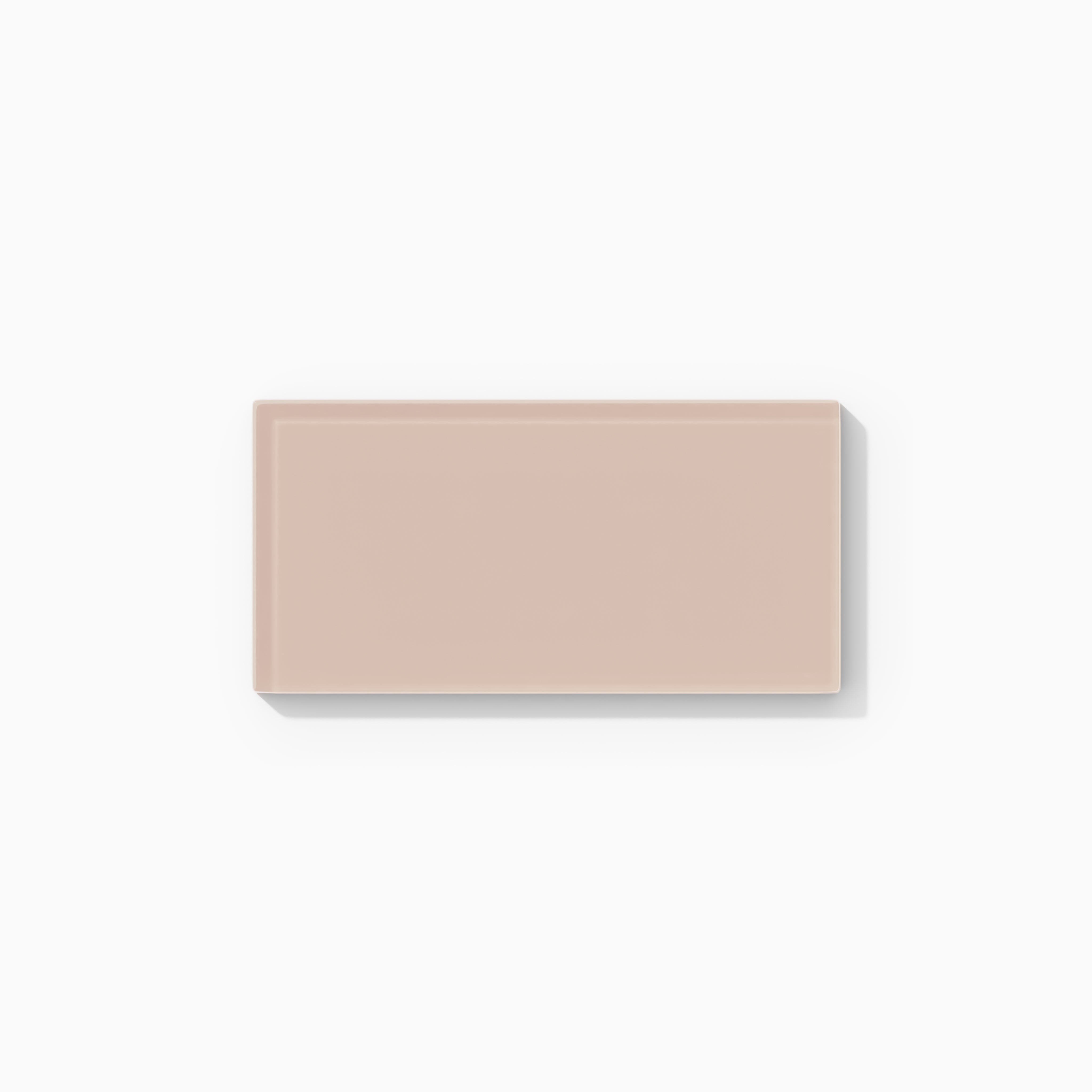 3x6 Glass Tile in Rosy Finch Gloss