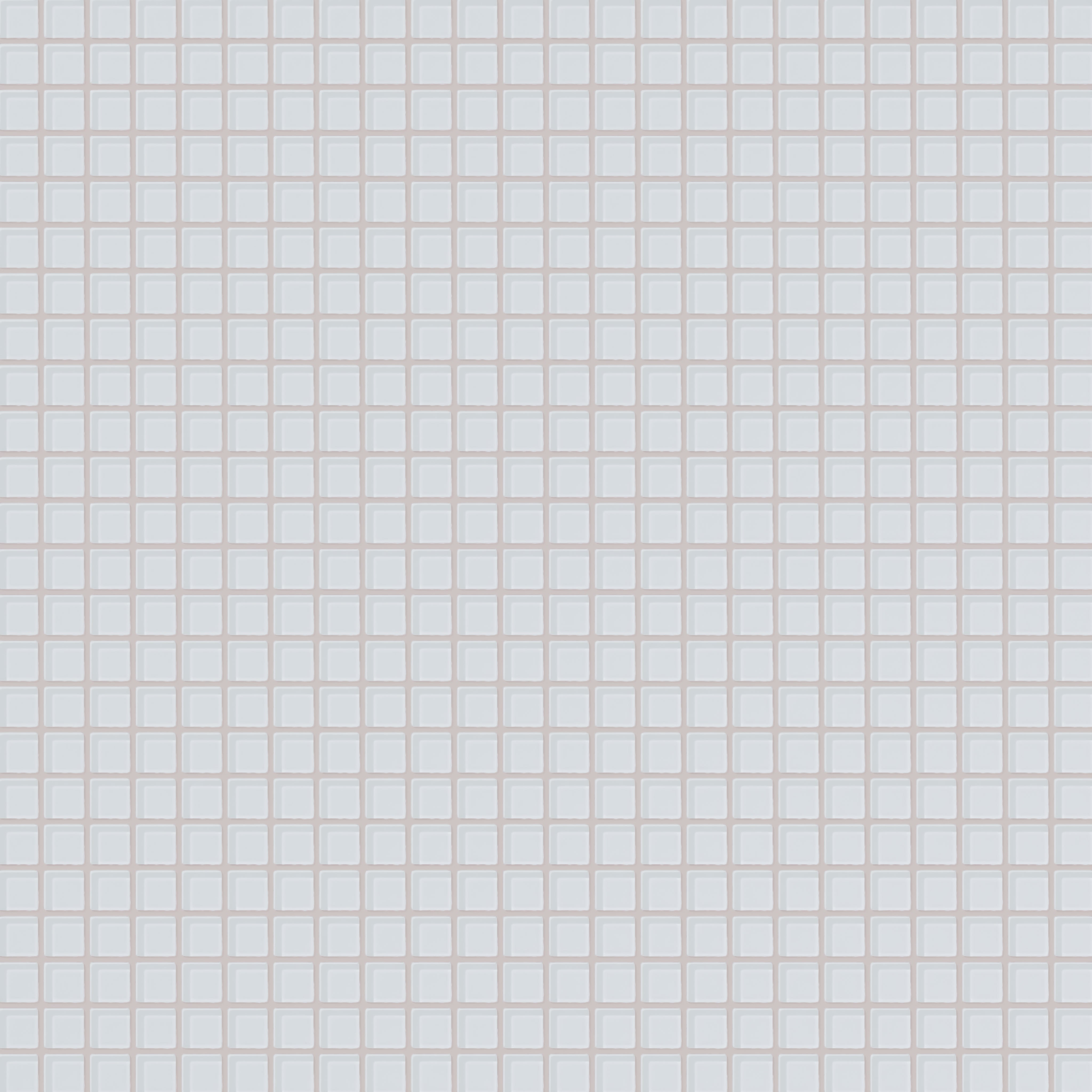 1x1 Straight Set Sheeted Glass Mosaic Tile in Snowy Owl Gloss