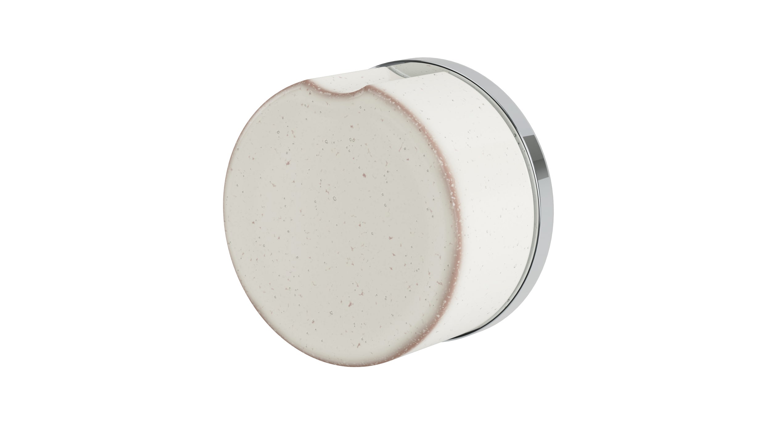 Foundry One Handle Wall Mount Diverter/Volume Control Shower Trim with Groove Ceramic Knob Handle in Polished Chrome