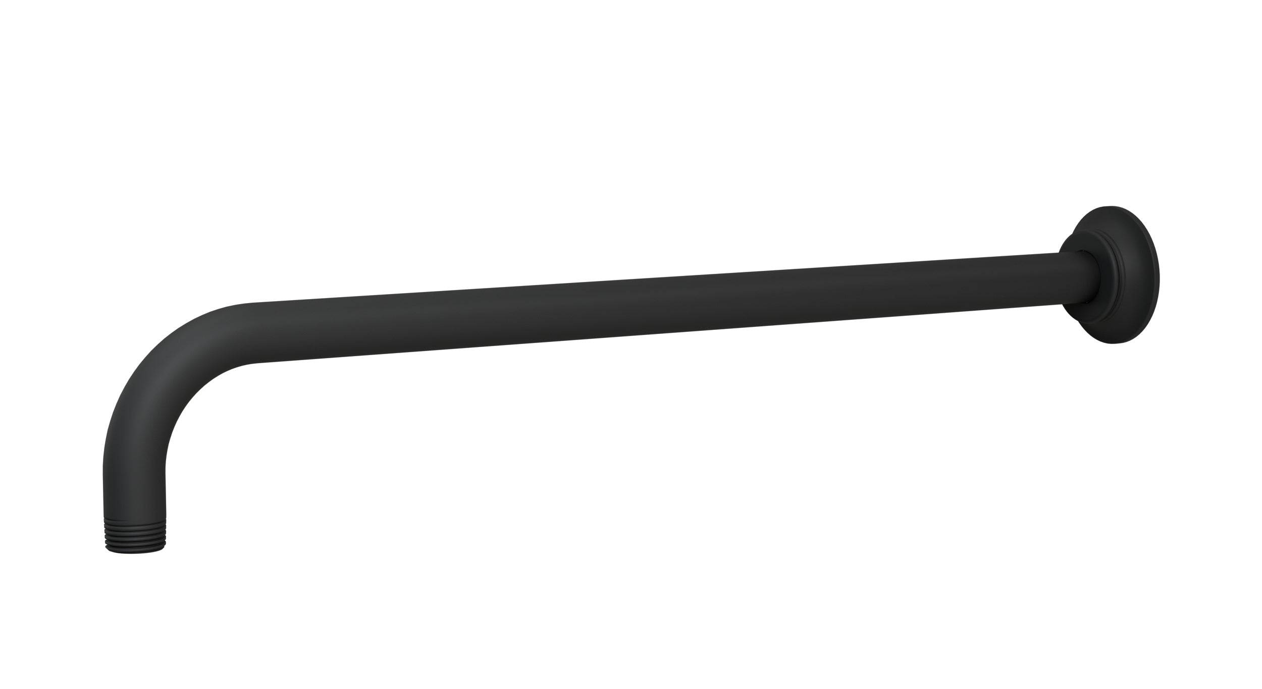 Emerson 90-Degree 16" Shower Arm with Flange in Matte Black