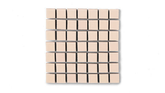 1x1 Straight Set Sheeted Original Ceramic Mosaic Tile in Tumbleweed Matte
