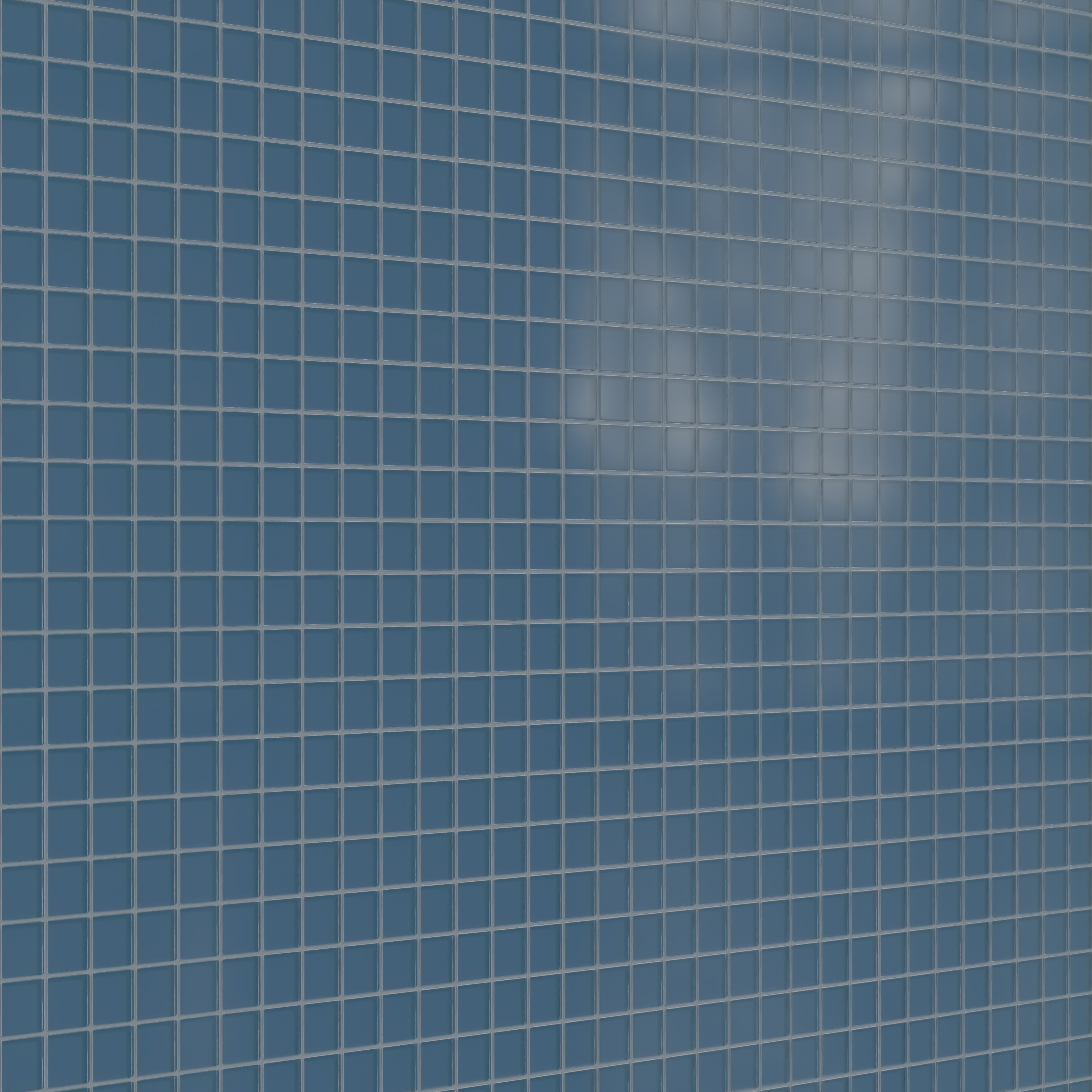 2x2 Straight Set Sheeted Glass Mosaic Tile in Blue Jay Matte