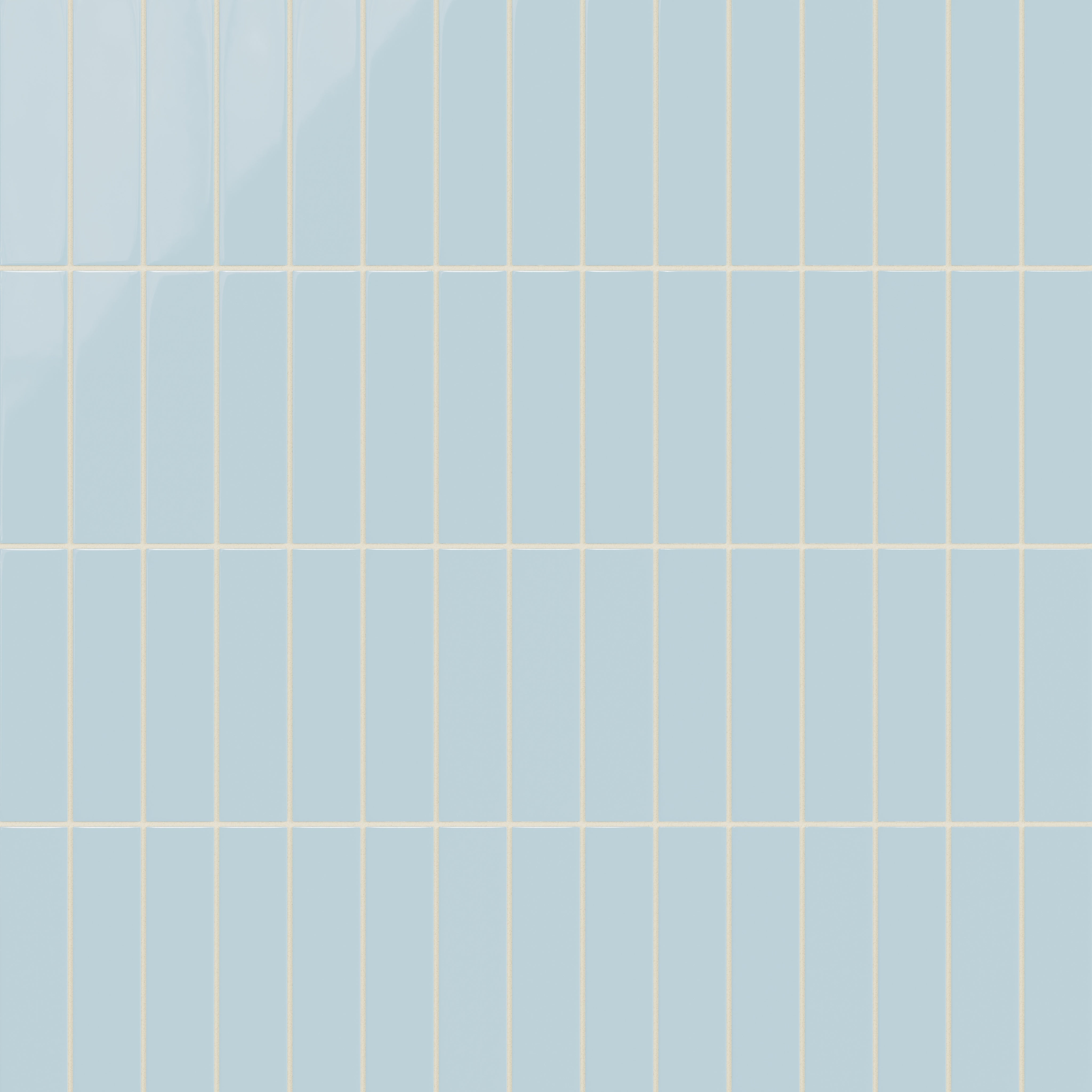 2x8 Natural Press Ceramic Tile in Egyptian Blue Gloss