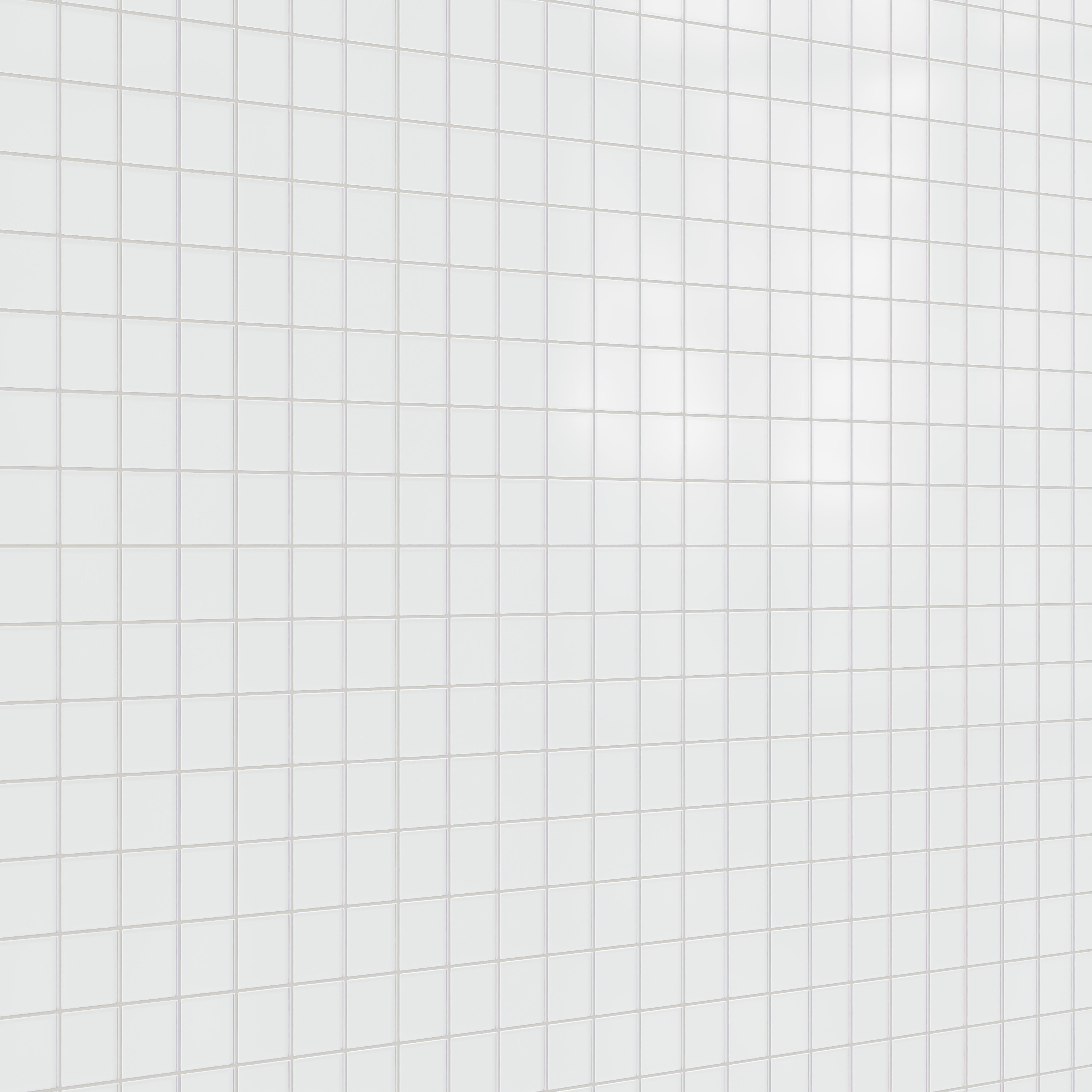 3x3 Straight Set Sheeted Glass Mosaic Tile in Egret Matte