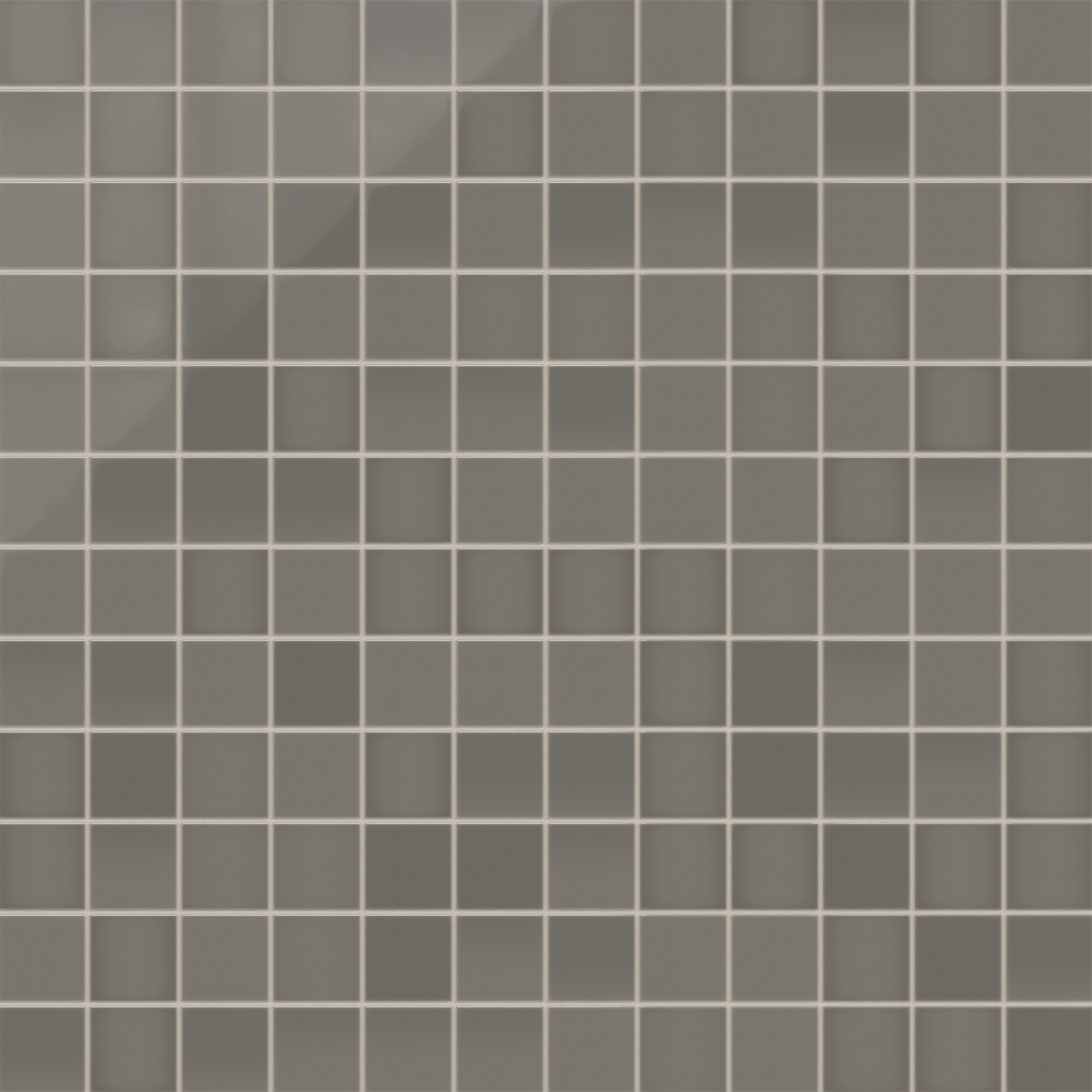 3x3 Straight Set Sheeted Natural Press Ceramic Mosaic Tile in Timberline Gloss