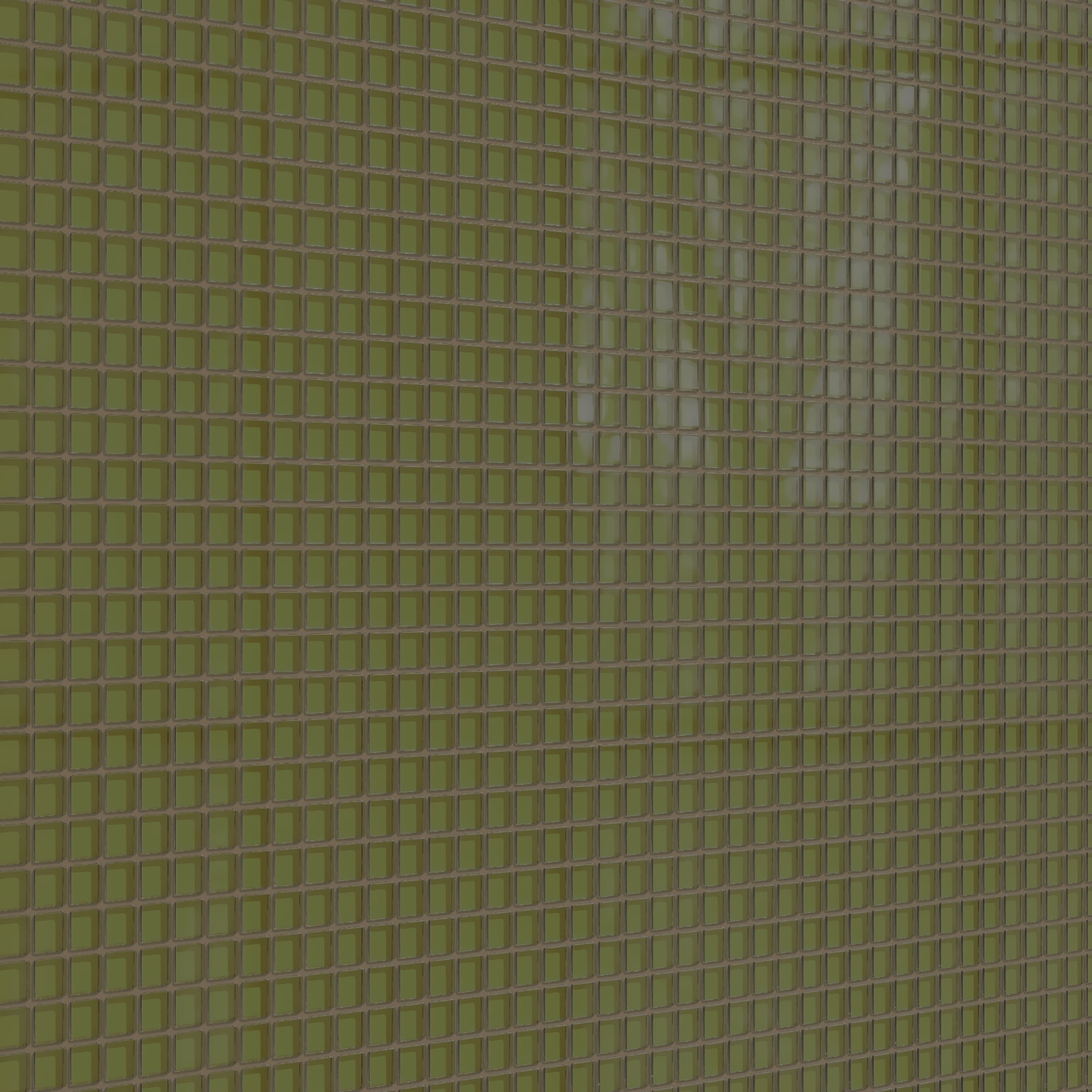 1x1 Straight Set Sheeted Glass Mosaic Tile in Cormorant Gloss